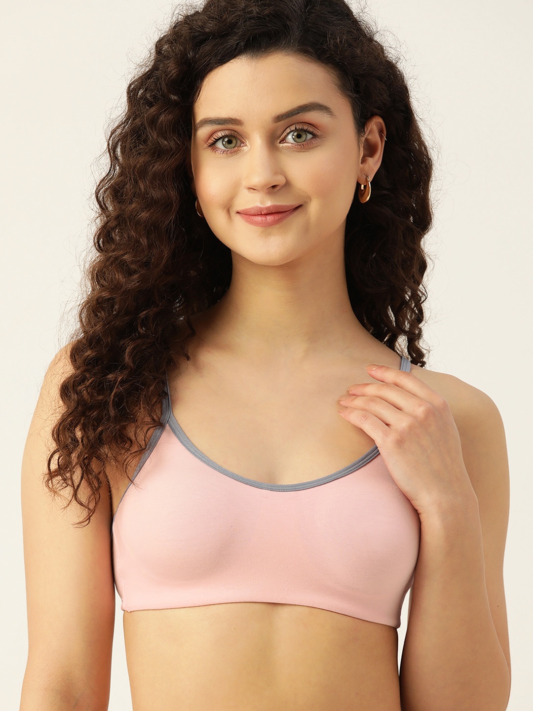 

DressBerry Knitted T-shirt Bra, Pink