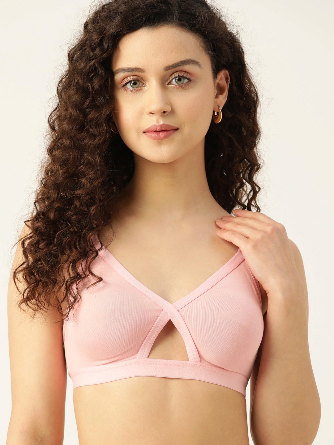 

DressBerry Cutout-Design T-shirt Bra, Pink
