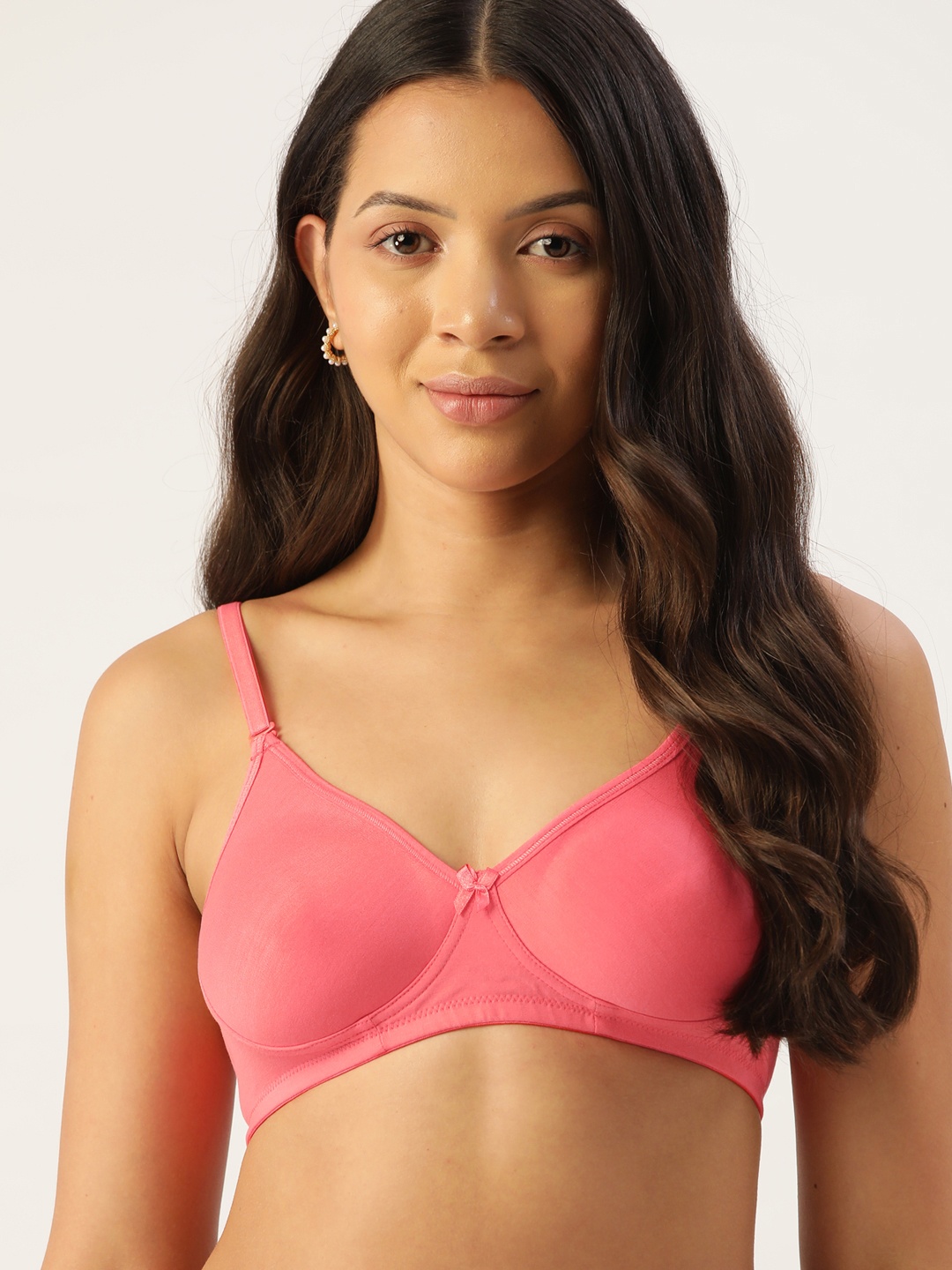 

DressBerry Lightly Padded T-Shirt Bra, Peach
