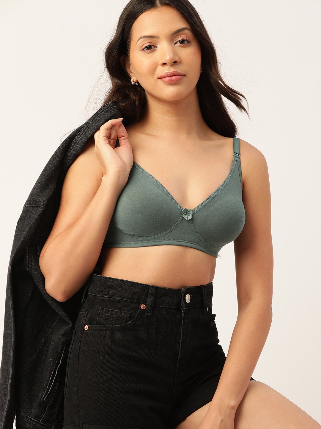 

DressBerry Daily Wear Bra, Green