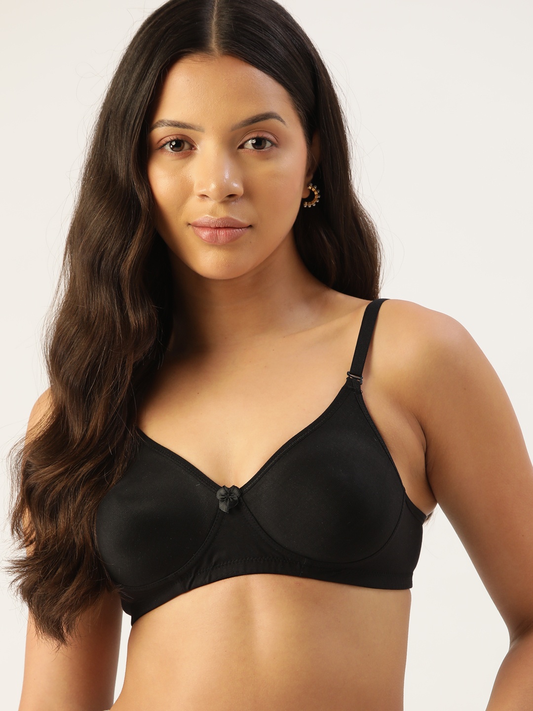 

DressBerry Lightly Padded T-Shirt Bra, Black