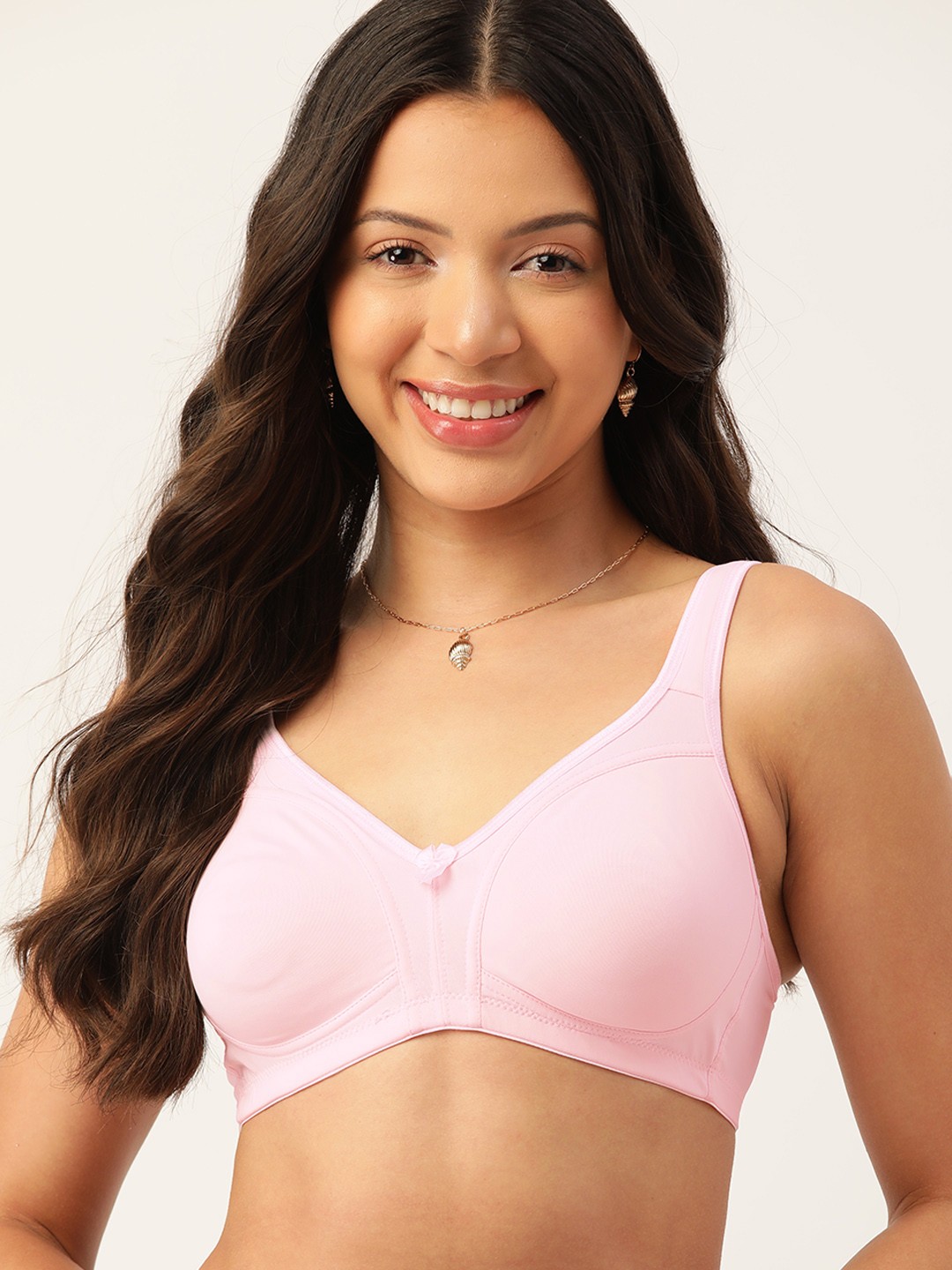 

DressBerry Non-Padded Non-Wired Bra, Pink