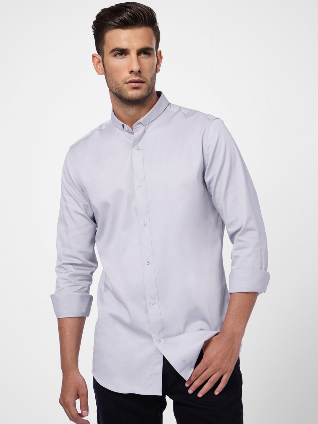 

Jack & Jones Men Blue Cotton Casual Shirt