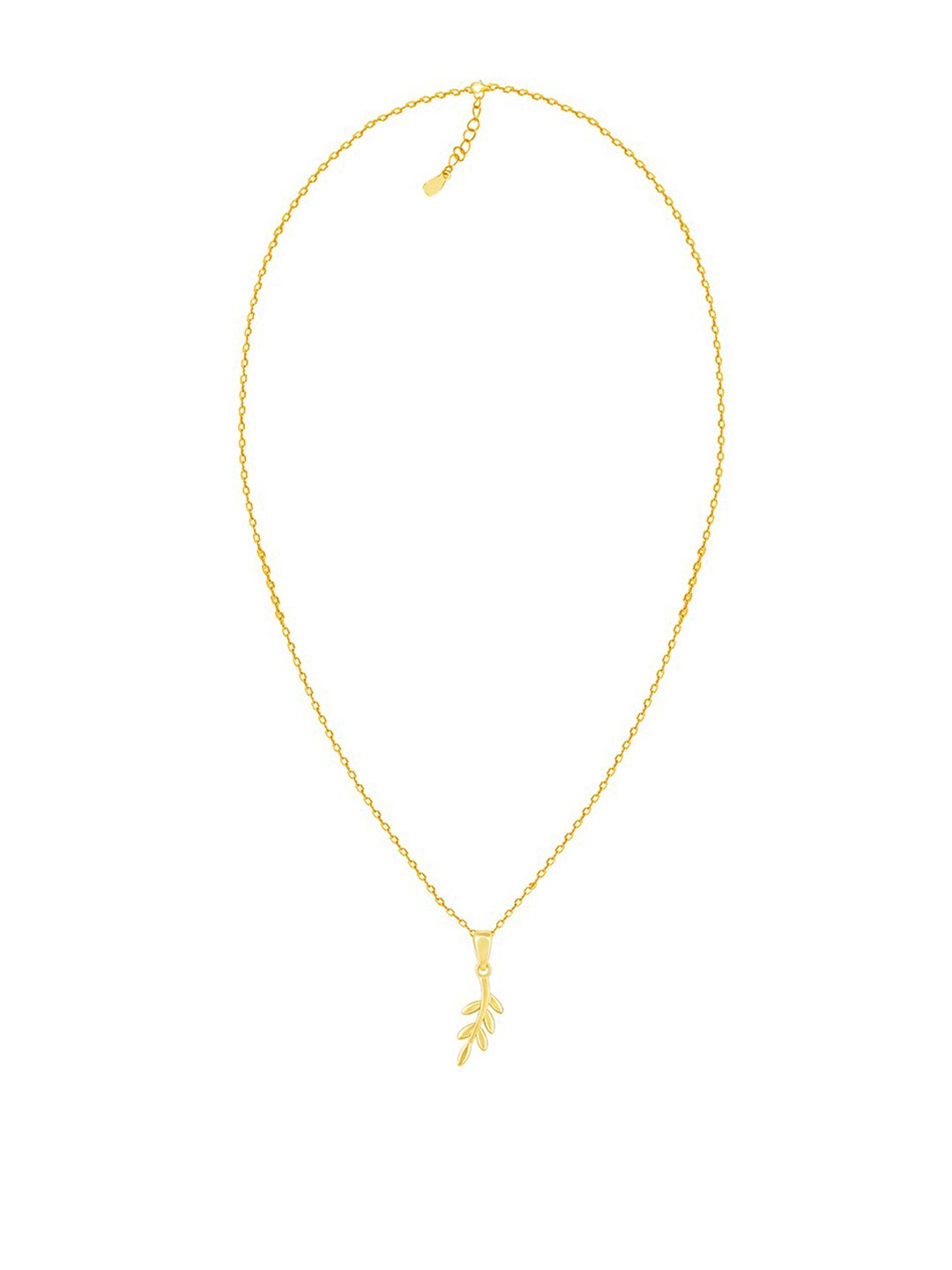 

GIVA 925 Sterling Silver Gold-Plated Flowing Leaf Jewellery Set