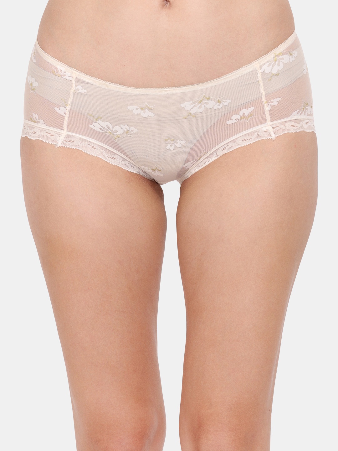 

Amour Secret Women Beige Self-Design Anti Odour Hipster Briefs