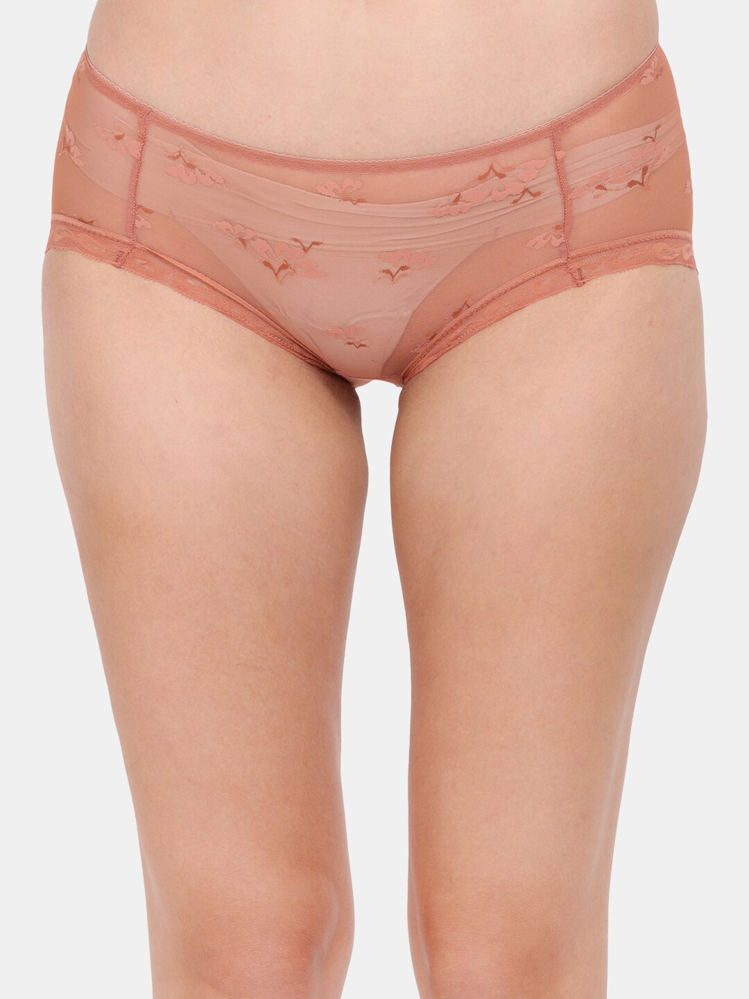 Amour Secret Women Brown Printed Anti Odour Hipster Brief