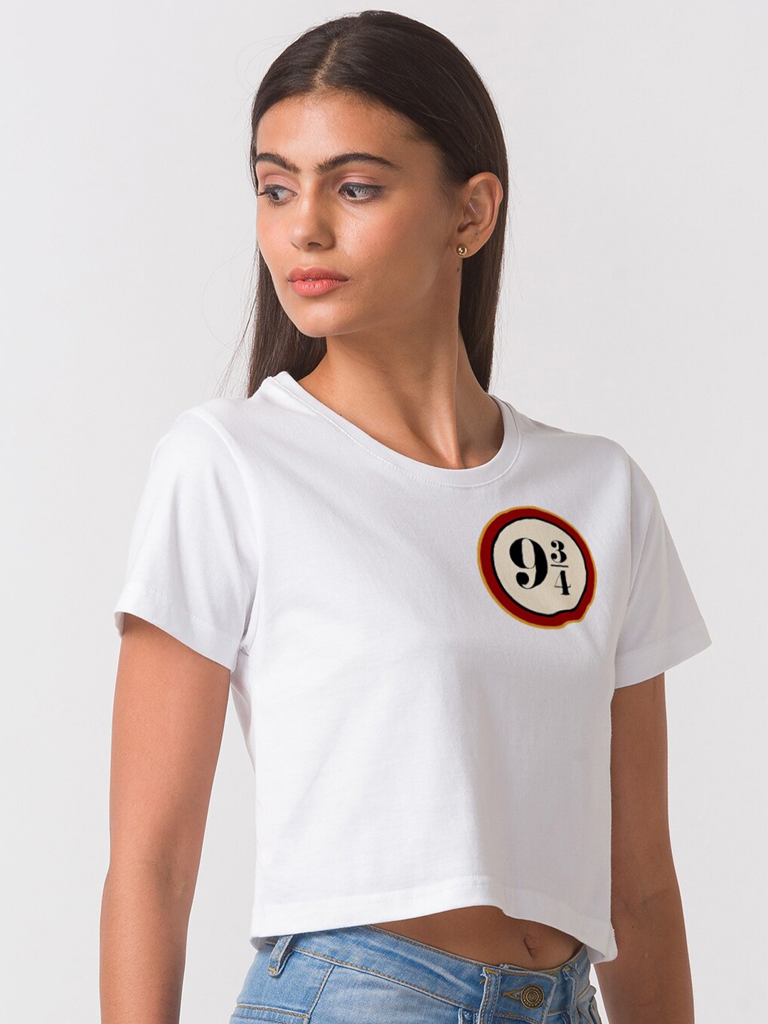 

FashionRack Women White Bio Finish Cotton T-shirt
