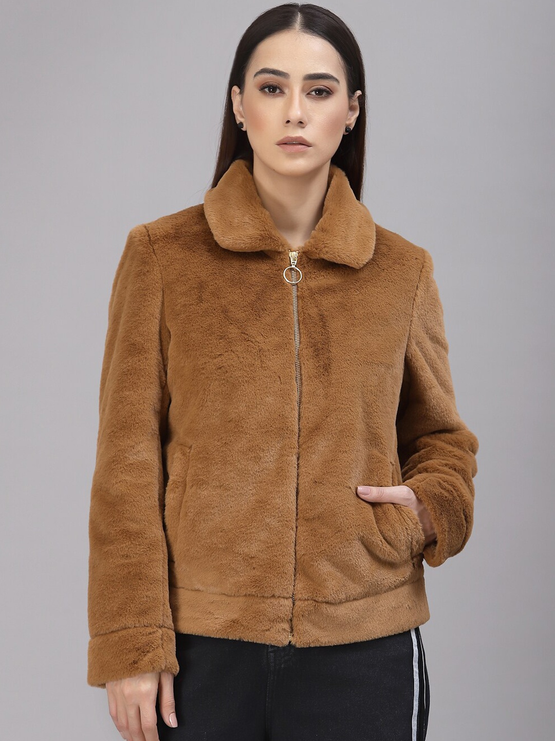 

Gipsy Women Camel Brown Tailored Jacket