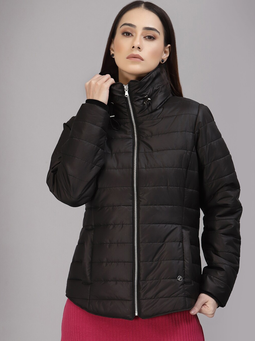 

Gipsy Women Black Dry Fit Puffer Jacket