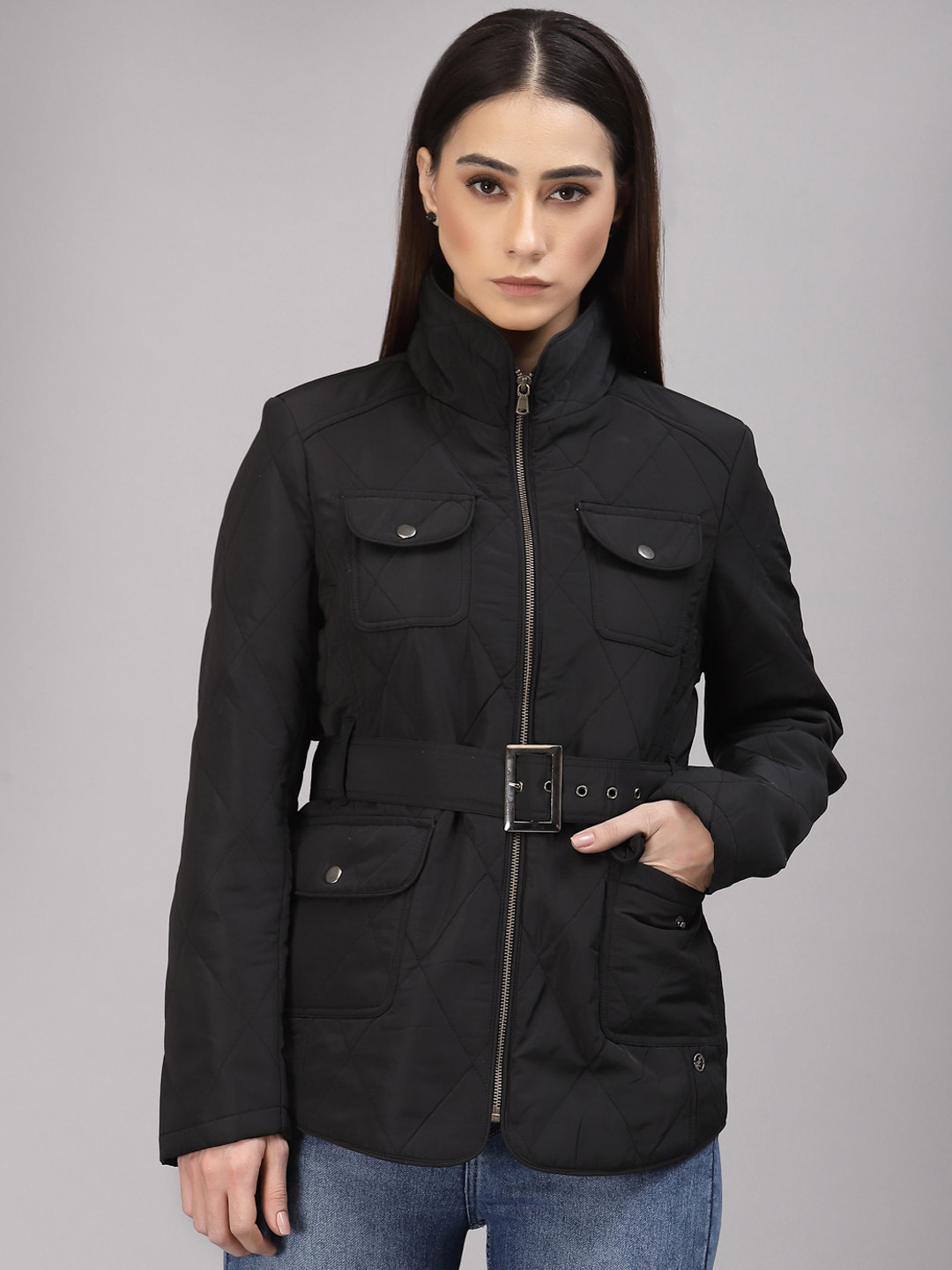 

Gipsy Women Black Longline Parka Jacket