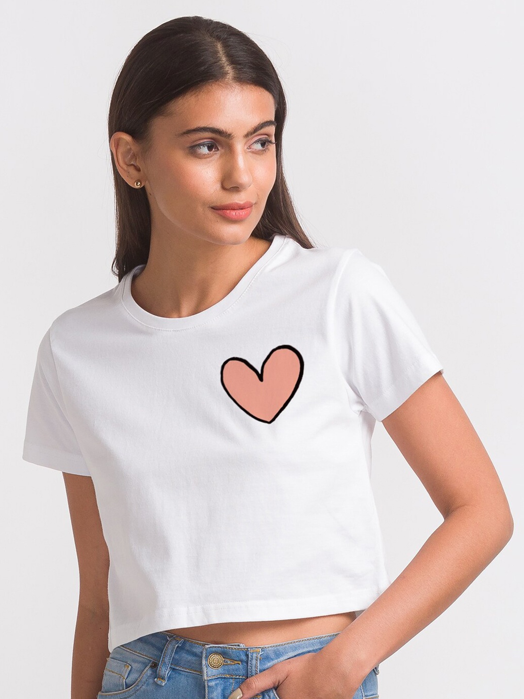 

FashionRack Women White Cotton Antimicrobial T-shirt