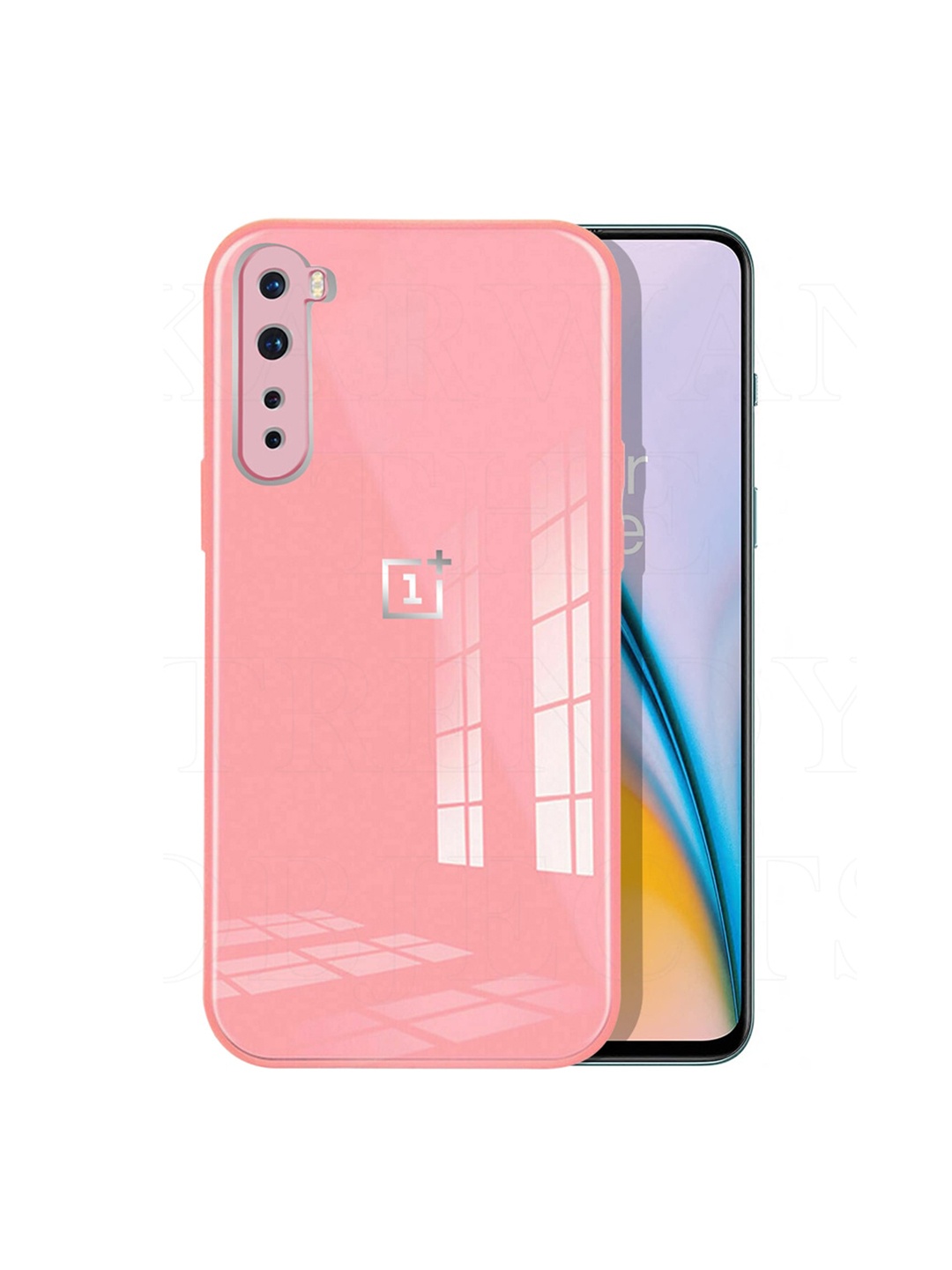 

Karwan Pink Solid OnePlus Nord Phone Back Cover