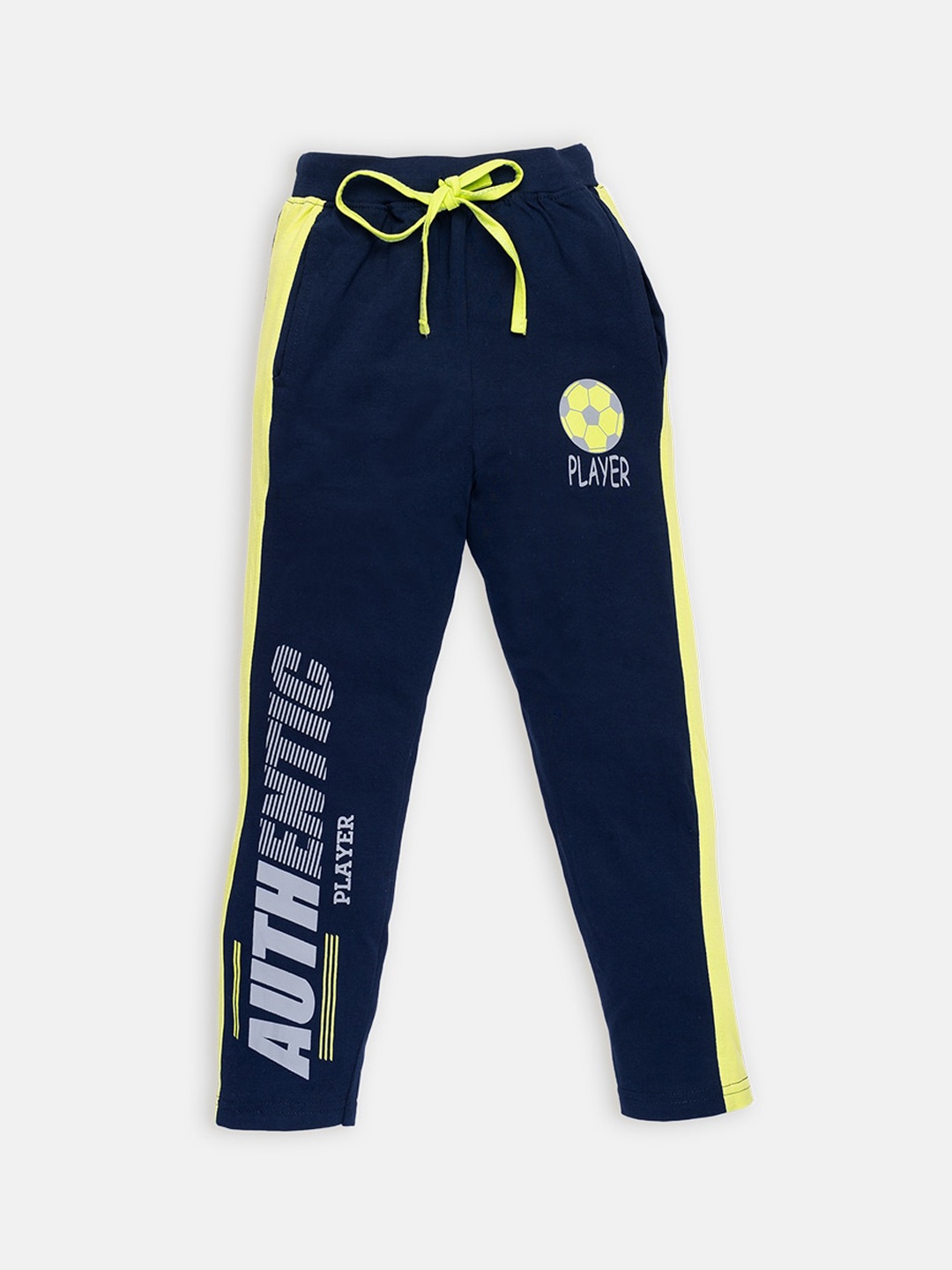 

AMUL Kandyfloss Boys Navy Blue Printed Pure Cotton Track Pants