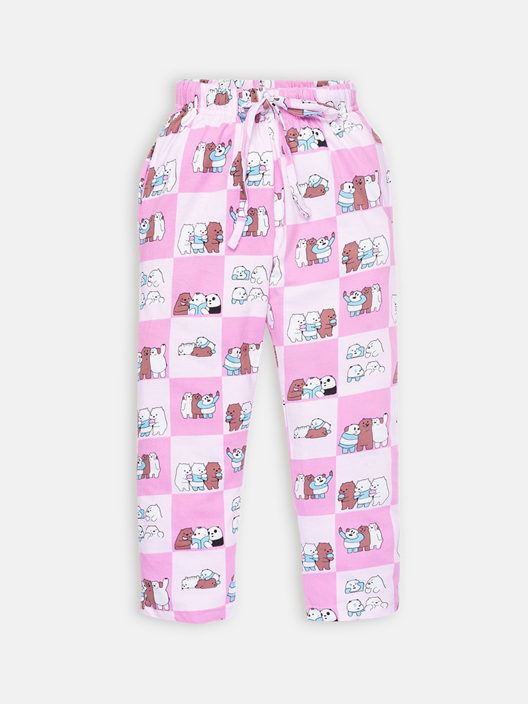 

AMUL Kandyfloss Girls Pink Printed Pure Cotton Track Pants