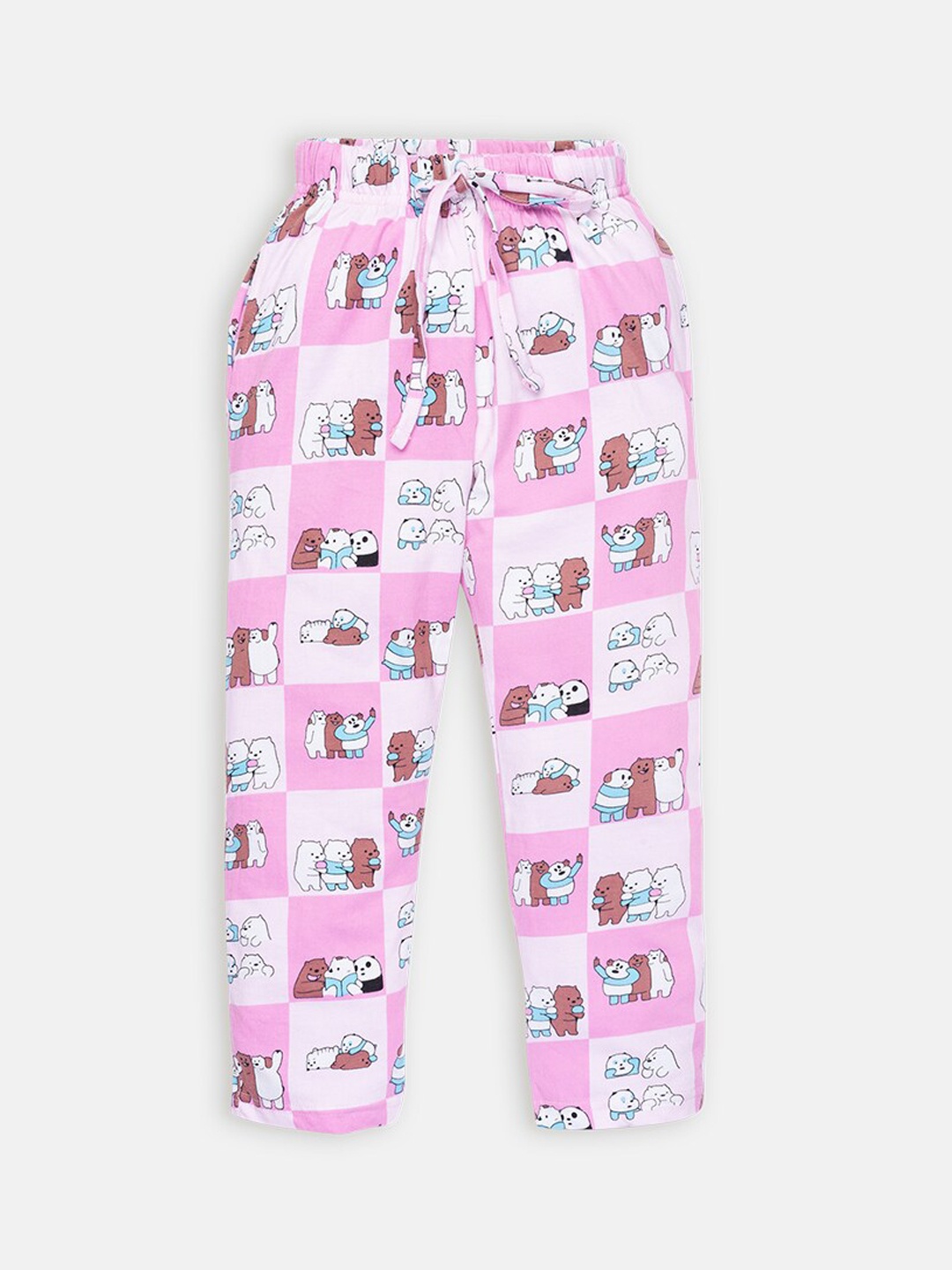 

AMUL Kandyfloss Girls Pink Printed Pure Cotton Track Pants
