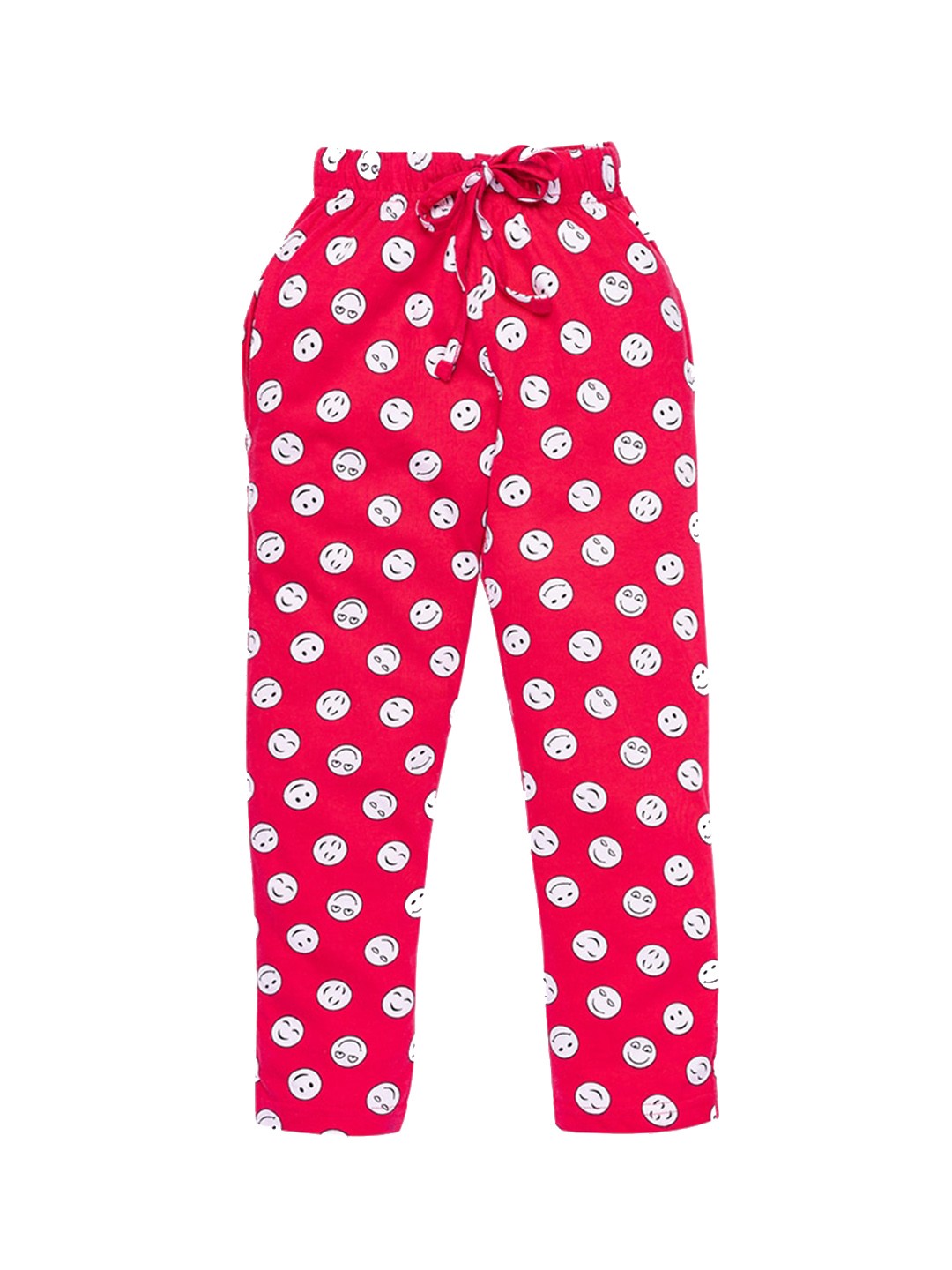 

AMUL Kandyfloss Girls Red Printed Pure Cotton Track Pants