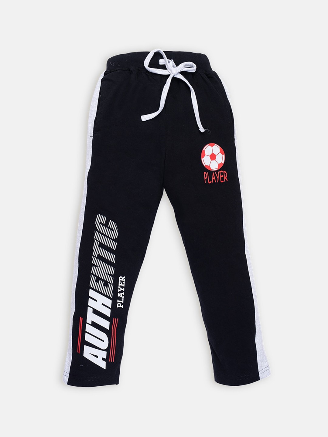 

AMUL Kandyfloss Boys Black Printed Pure Cotton Track Pants