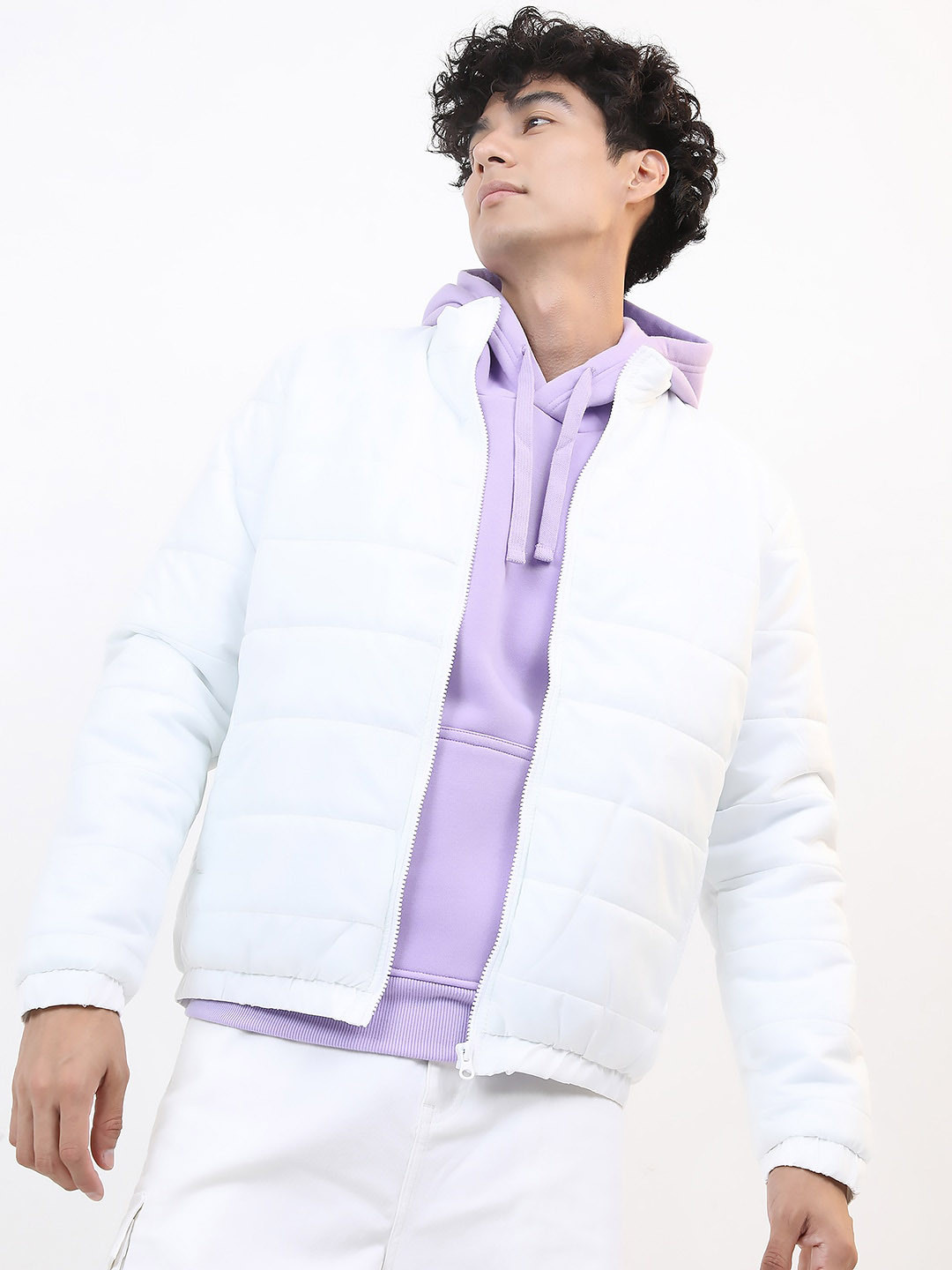 

KETCH Men White Padded Jacket