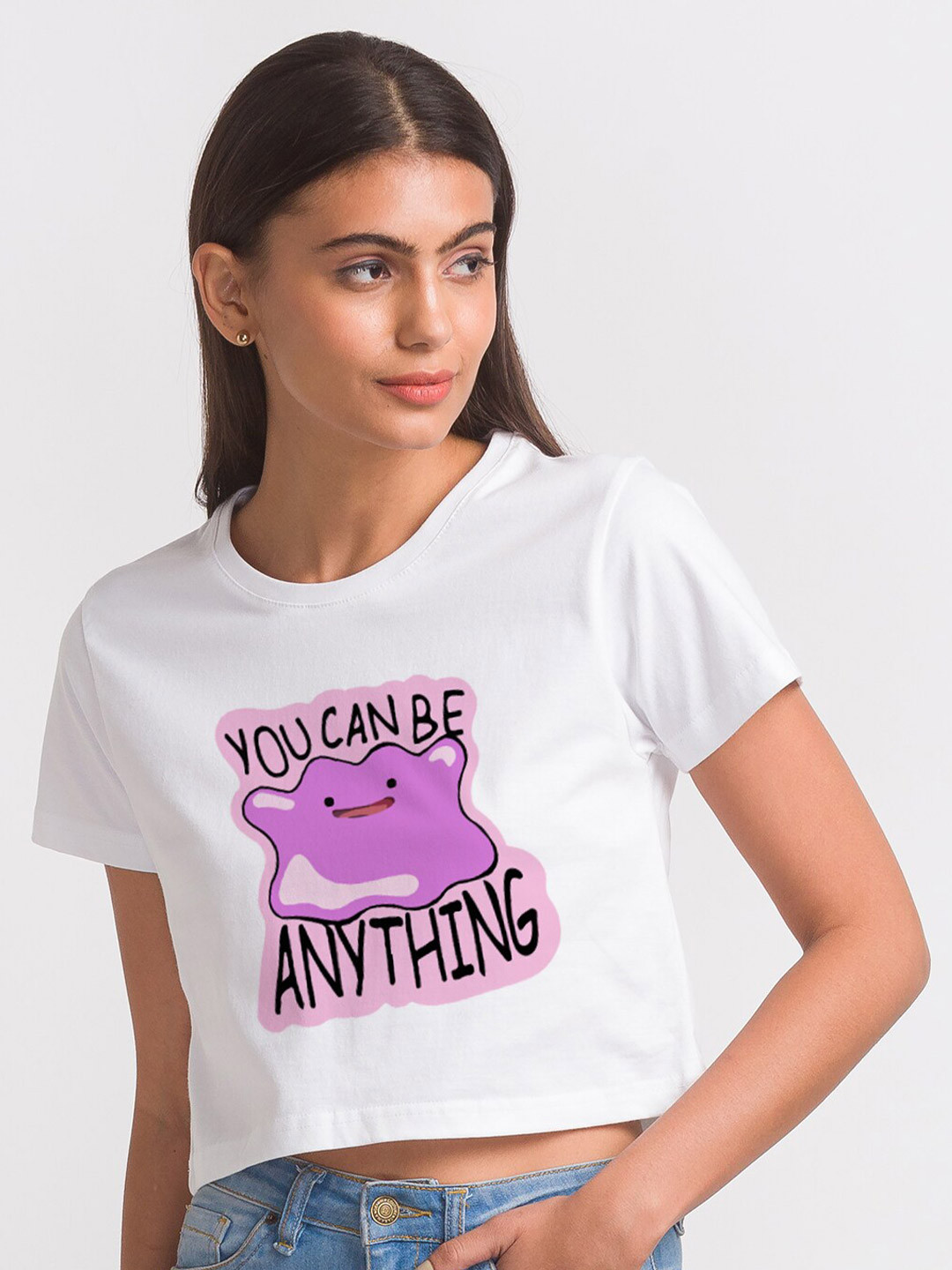 

FashionRack Women White Typography Printed Bio Finish Cotton T-shirt