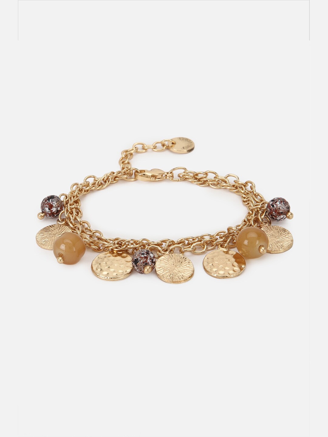 

FOREVER 21 Women Gold-Toned & Brown Link Bracelet