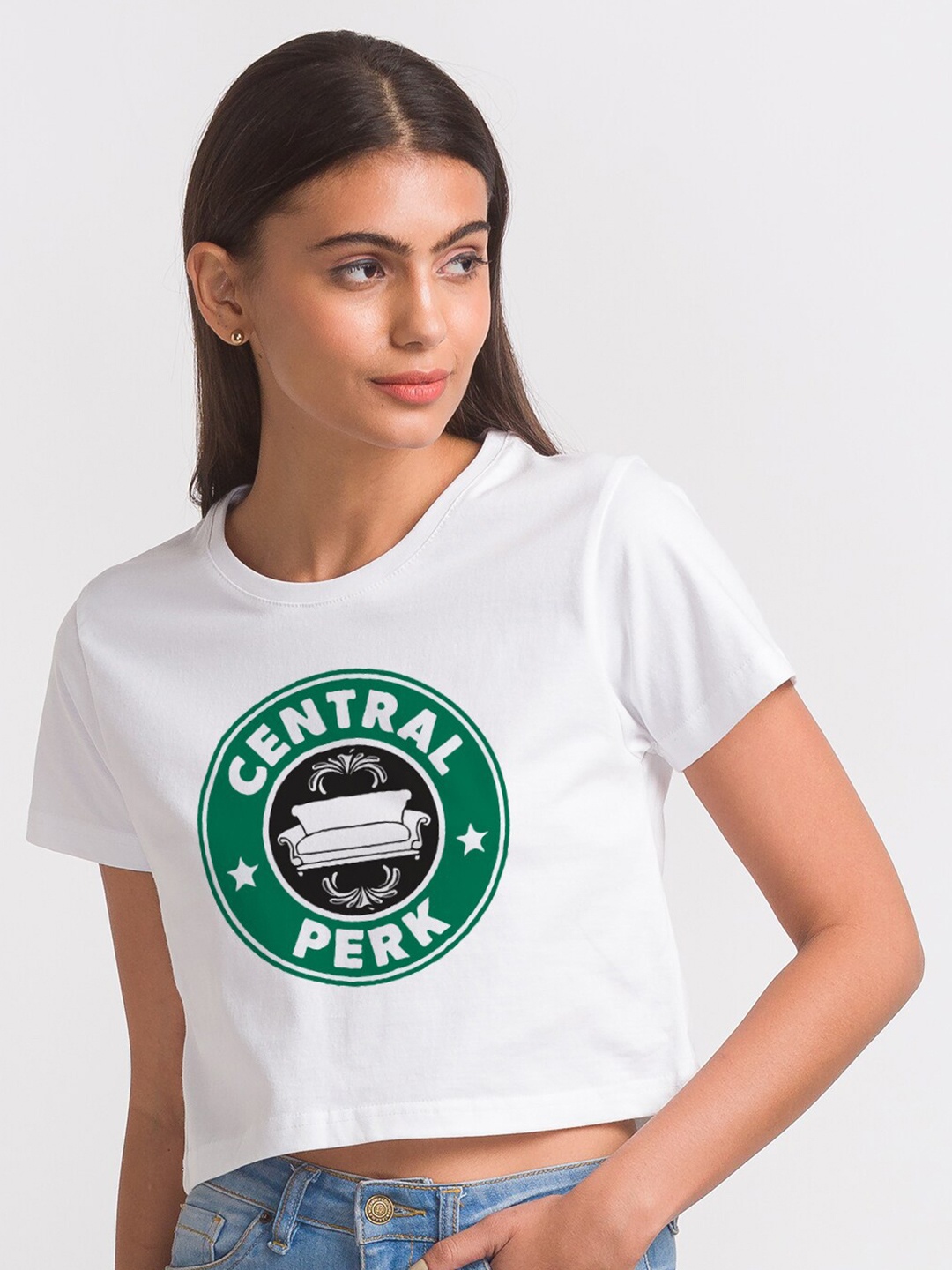 

FashionRack Women White Typography Printed Antimicrobial Cotton T-shirt