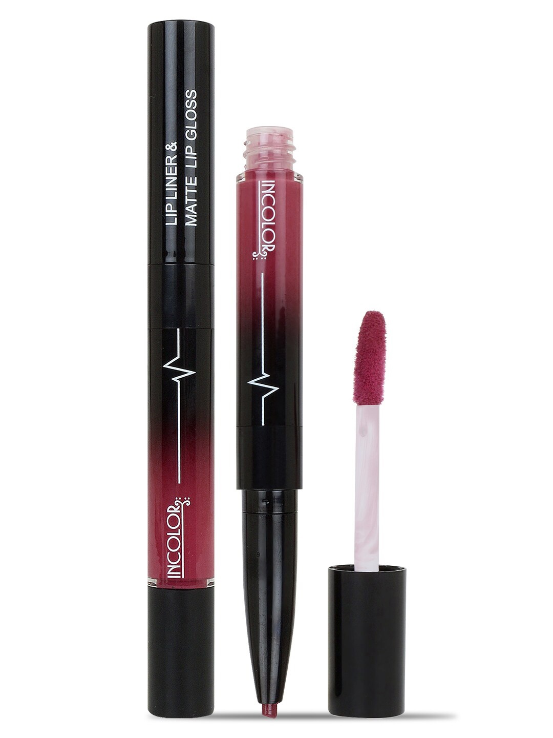 

INCOLOR 2 in 1 Lip Liner & Matte Lip Gloss 4ml Maroon