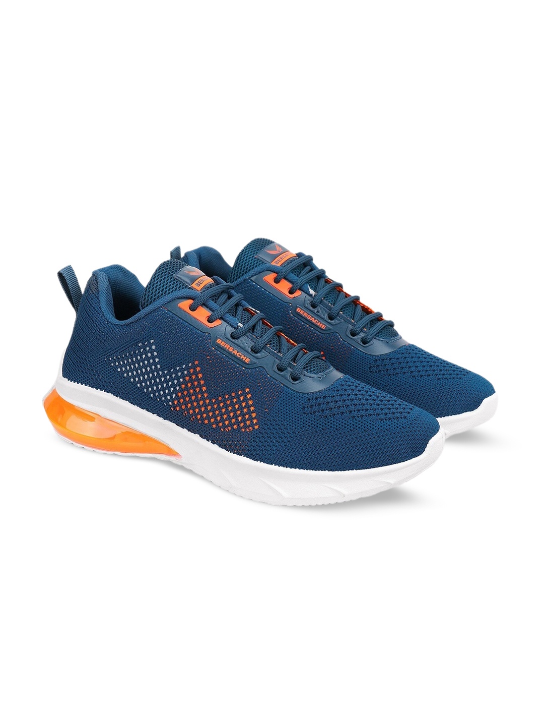 

BERSACHE Men Blue Woven Design Sneakers