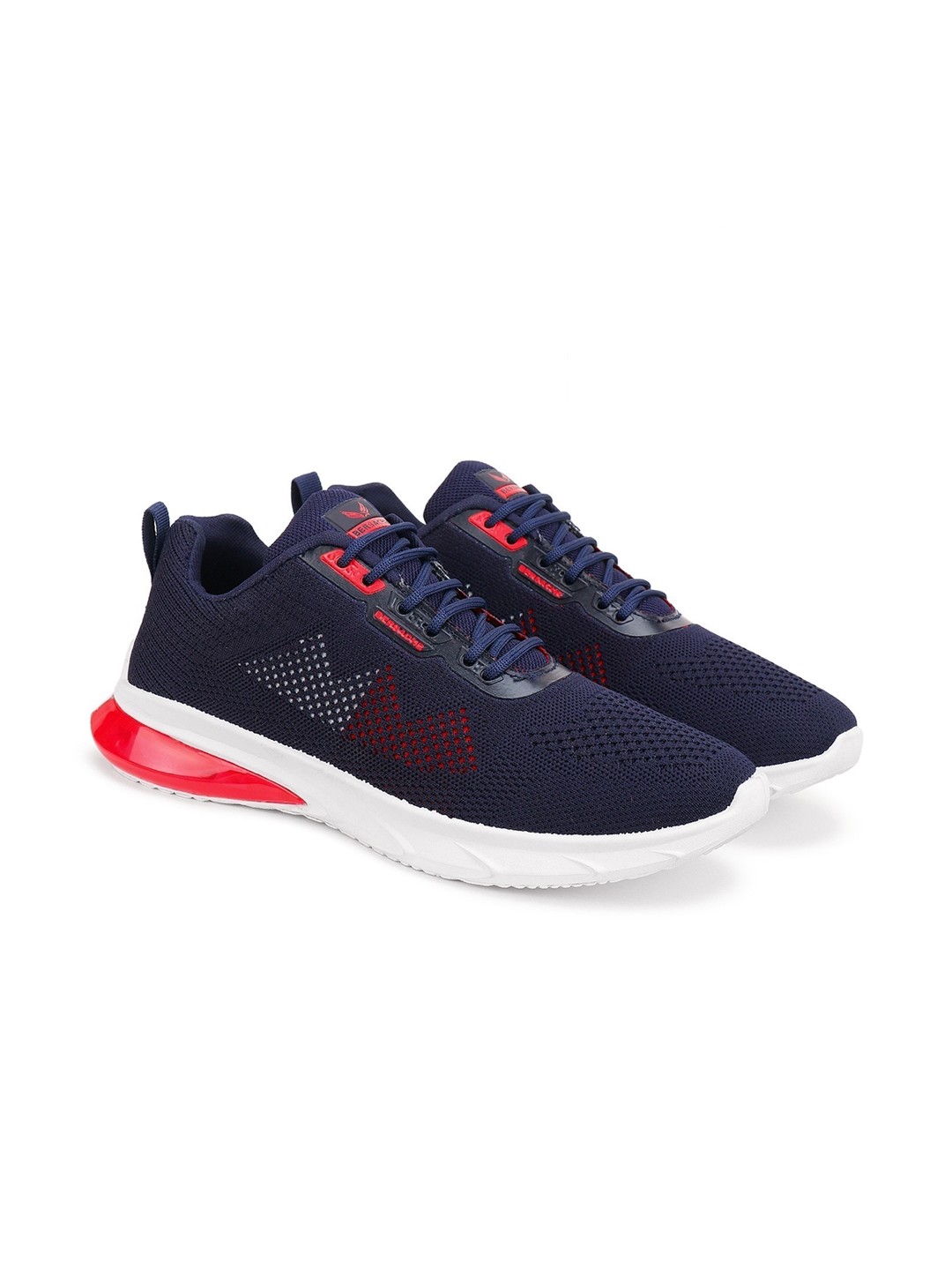 

BERSACHE Men Navy Blue Woven Design Sneakers