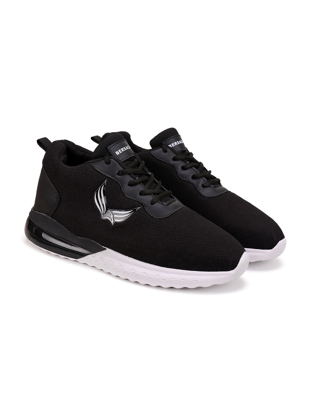 

BERSACHE Men Black Sneakers