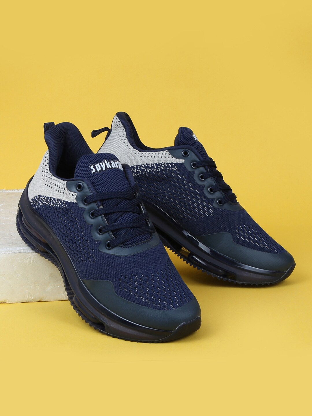 

SPYKAR Men Noah Navy-Black Sneakers, Navy blue