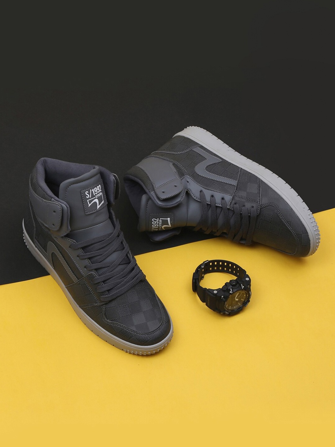 

SPYKAR Men Adams Grey Street Walking Non-Marking Shoes
