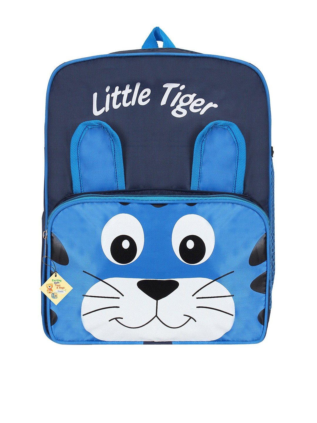 

Frantic Unisex Kids Blue & White Graphic Backpack