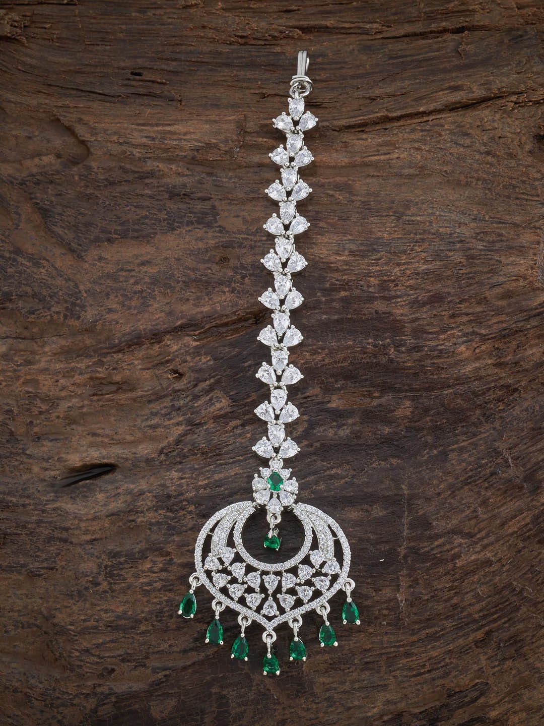 

Kushal's Fashion Jewellery Stone Studded Head Jewellery, Silver