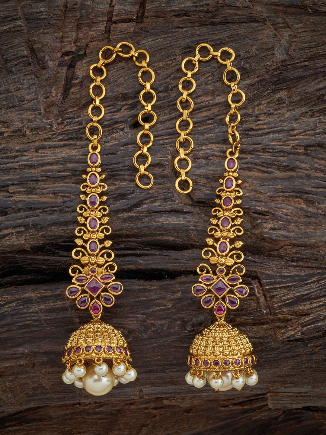 

Kushal's Fashion Jewellery Green Classic Jhumkas Earrings