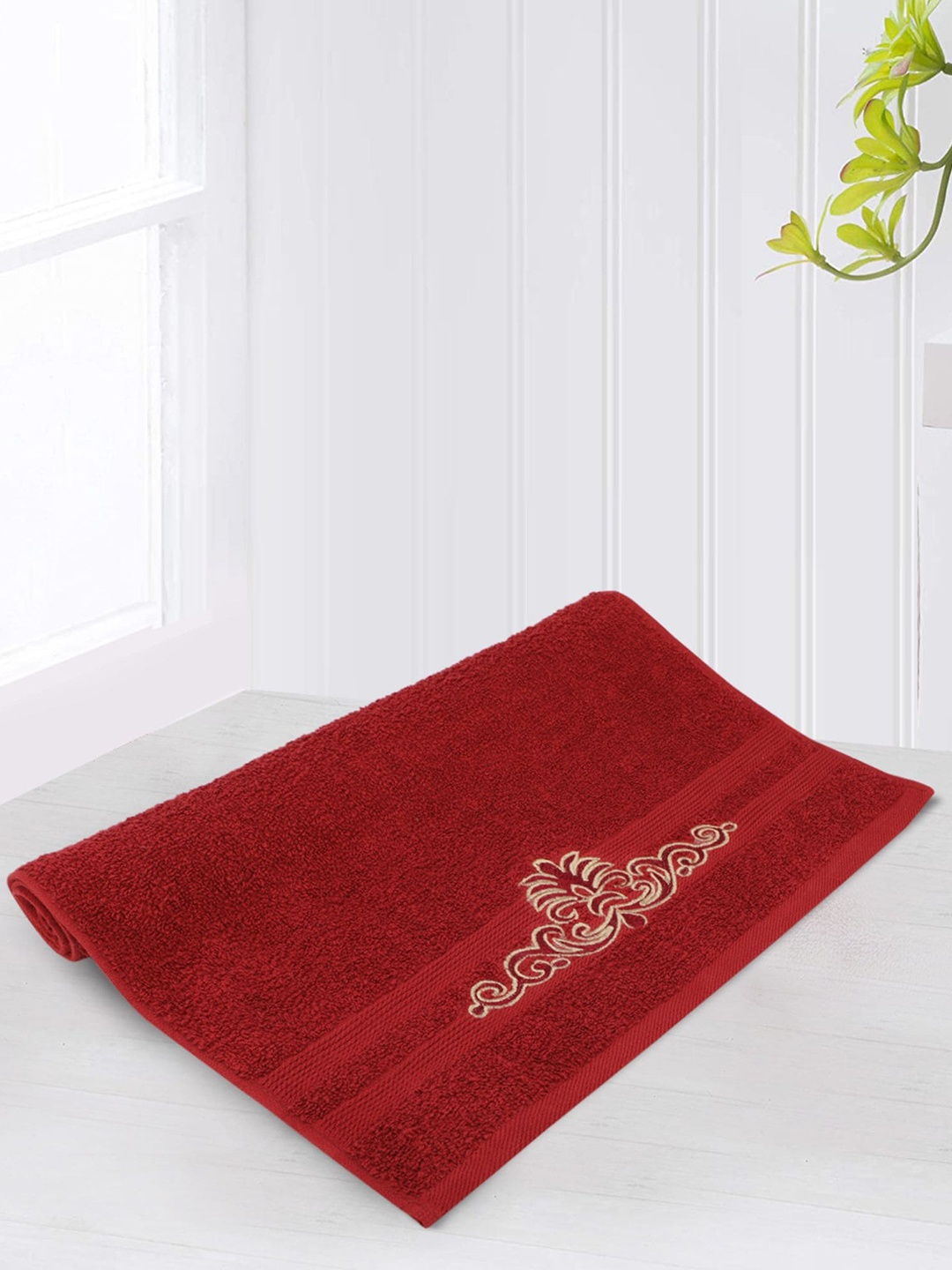 

LUSH & BEYOND Red Cotton 500 GSM Hand Towel