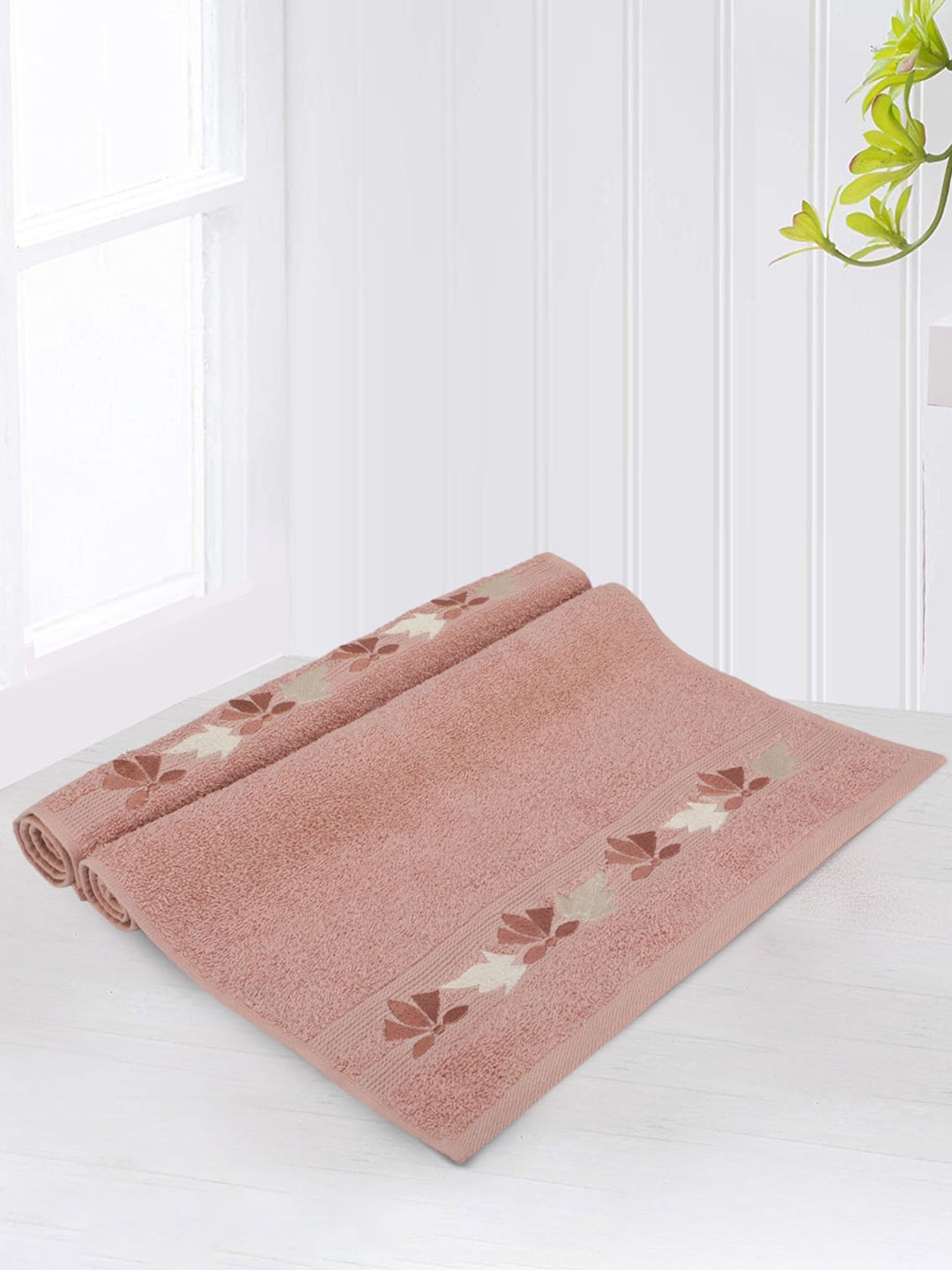 

LUSH & BEYOND Peach Solid Cotton 500 GSM Hand Towel