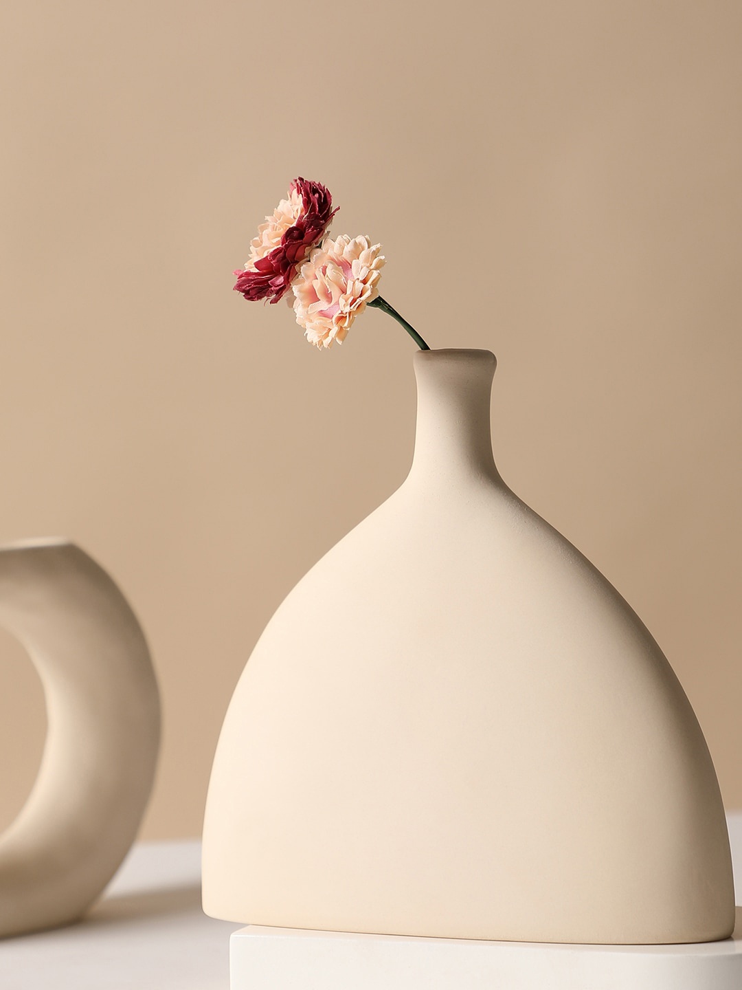 

Bonhomie Beige Ceramic Vase