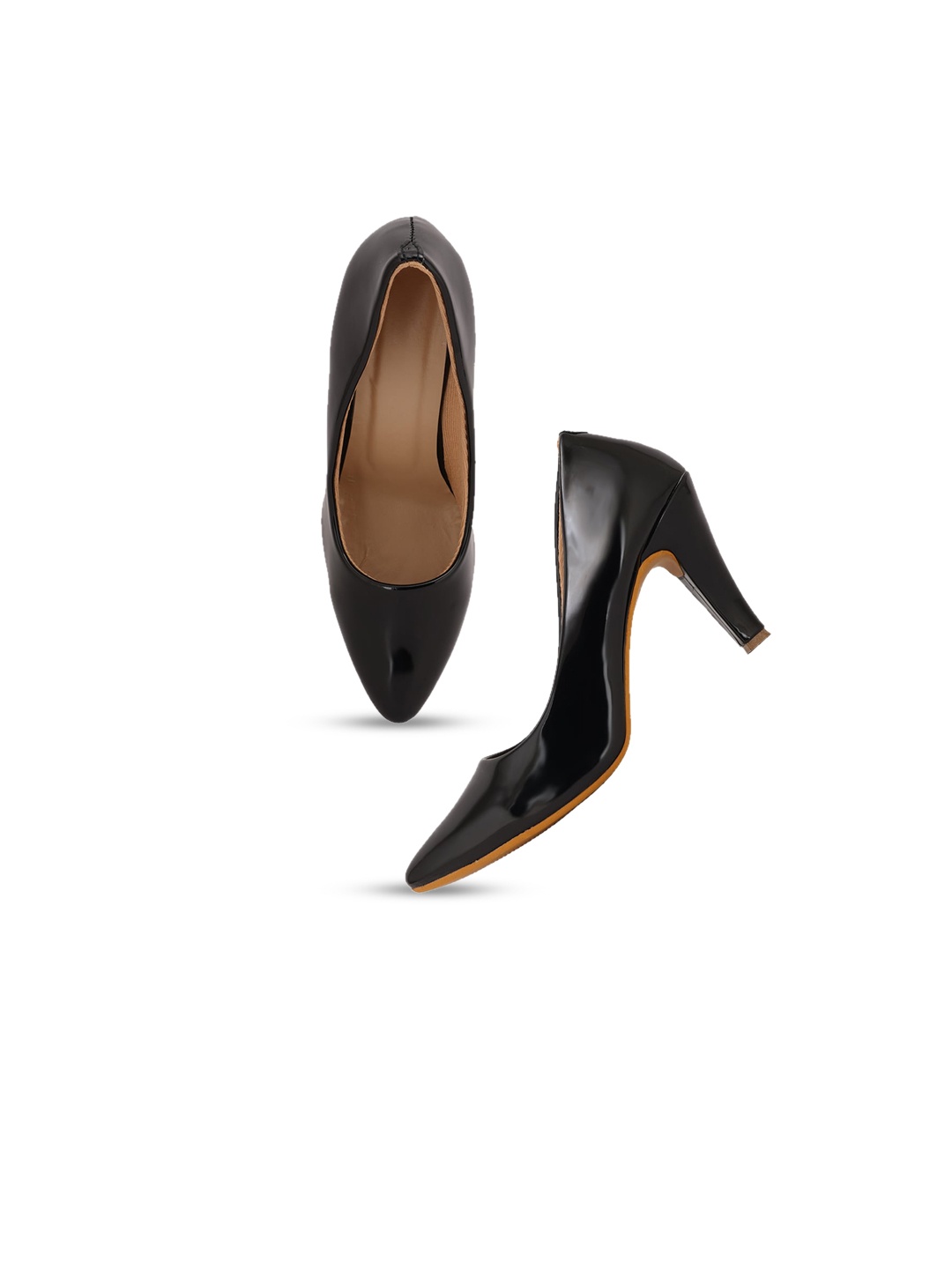 

VAYONAA Black PU Pumps Heels