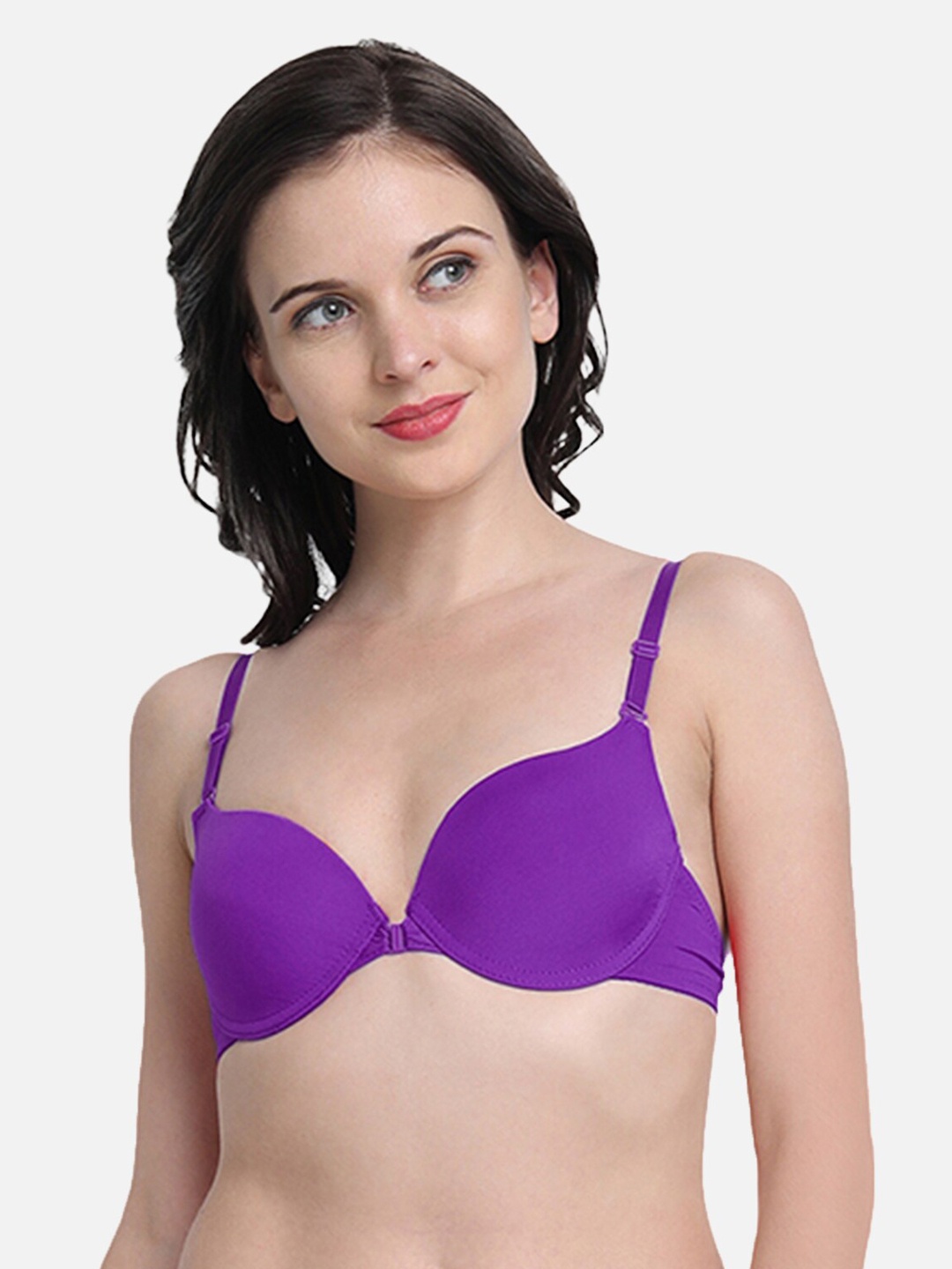 

Flenzy Purple Underwired Heavily Padded Pushup Bra