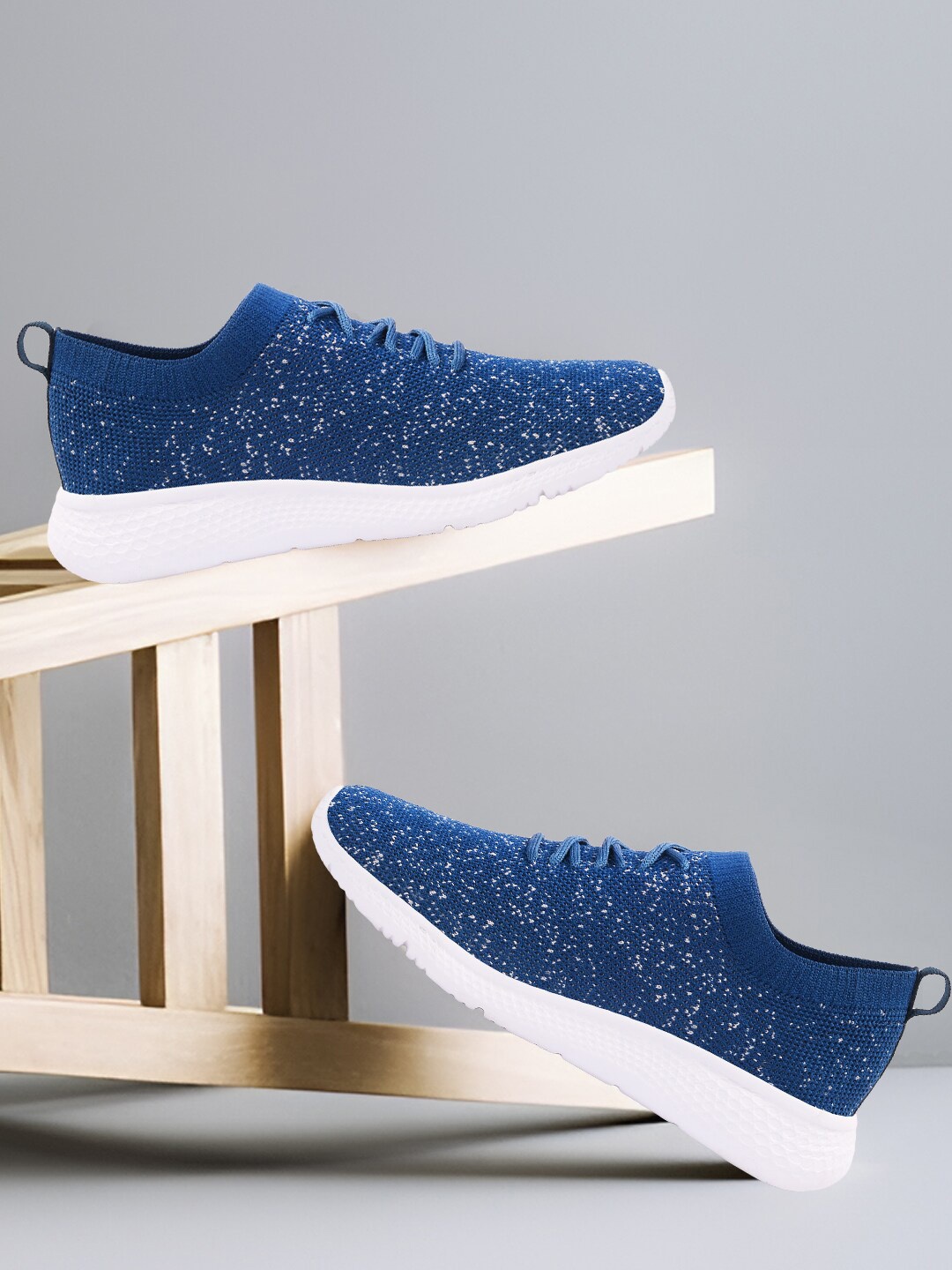 

M7 by Metronaut Men Blue Printed Slip-On Sneakers