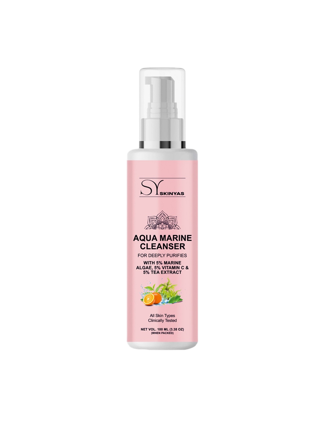 

SKINYAS Aqua Marine Cleanser Tea Extract 100ml, White