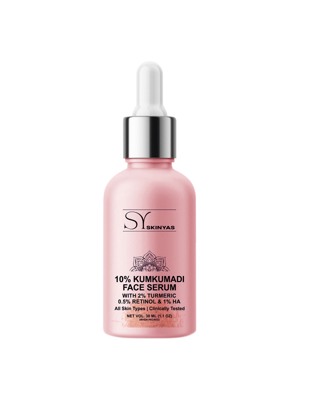 

SKINYAS 10% Kumkumadi Face Serum 30ml, Pink
