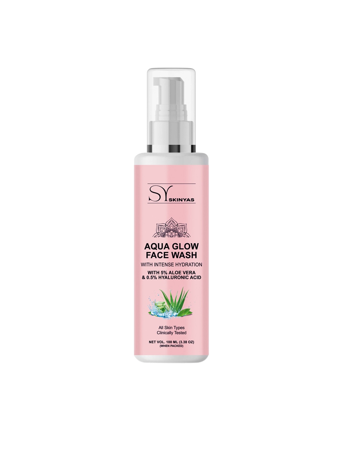 

SKINYAS Aqua Glow Face Wash 100ml, White