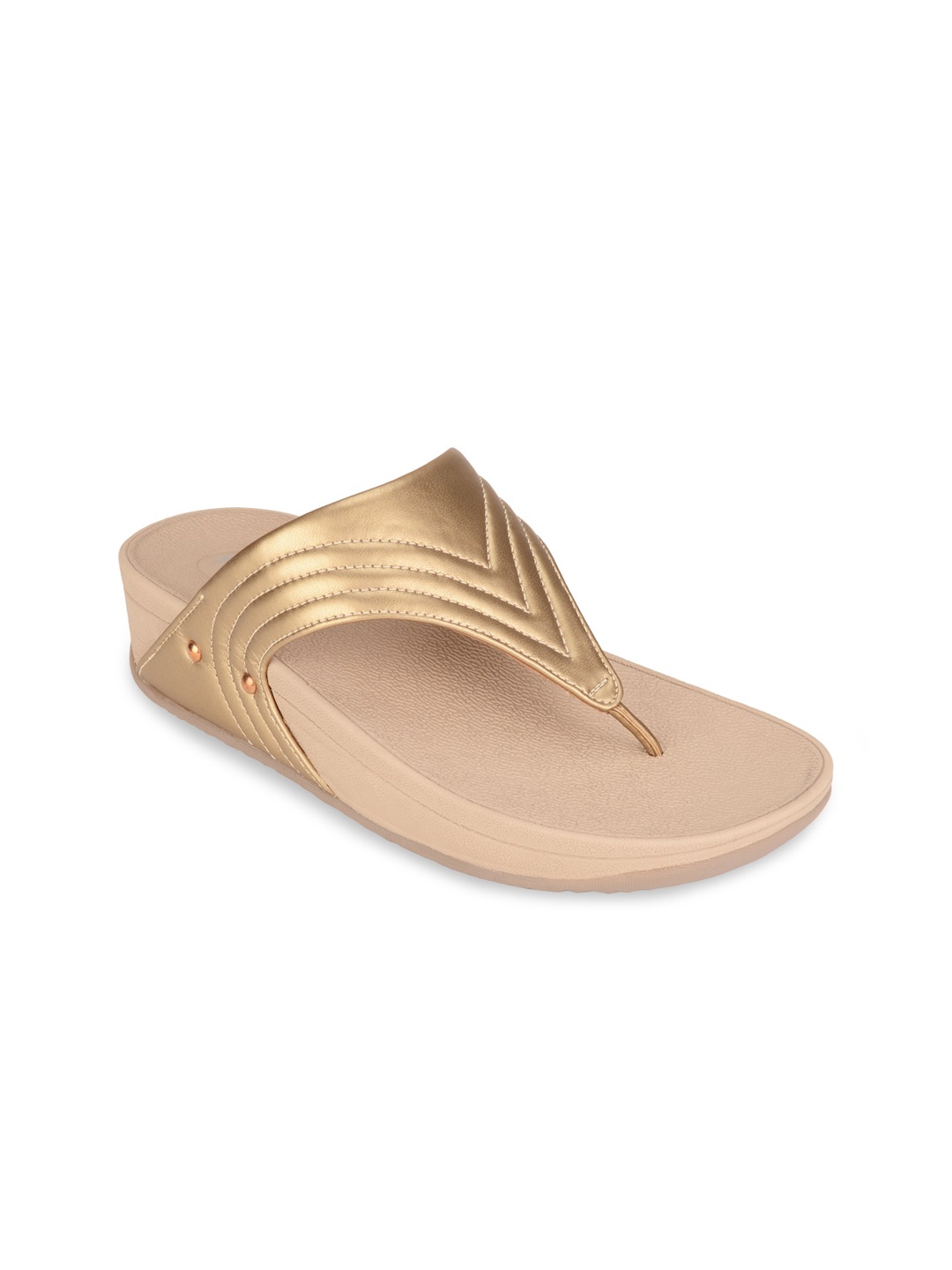 

Rocia Peach-Coloured Open Toe Flats