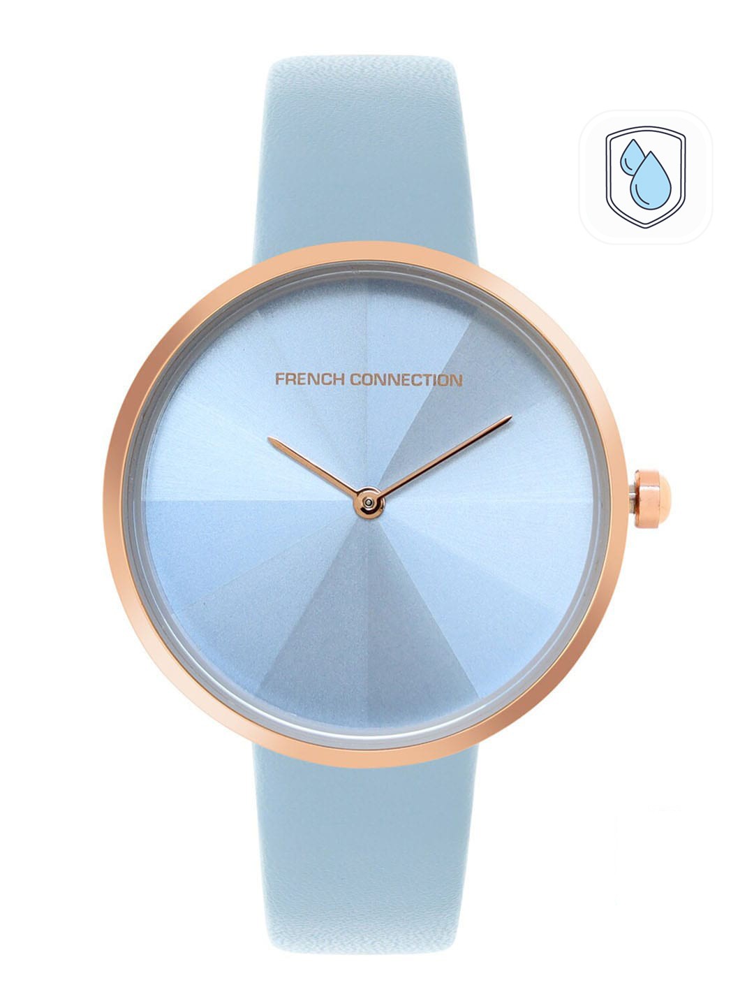 

French Connection Women Blue Dial & Leather Straps Analogue Watch- FCL21-J