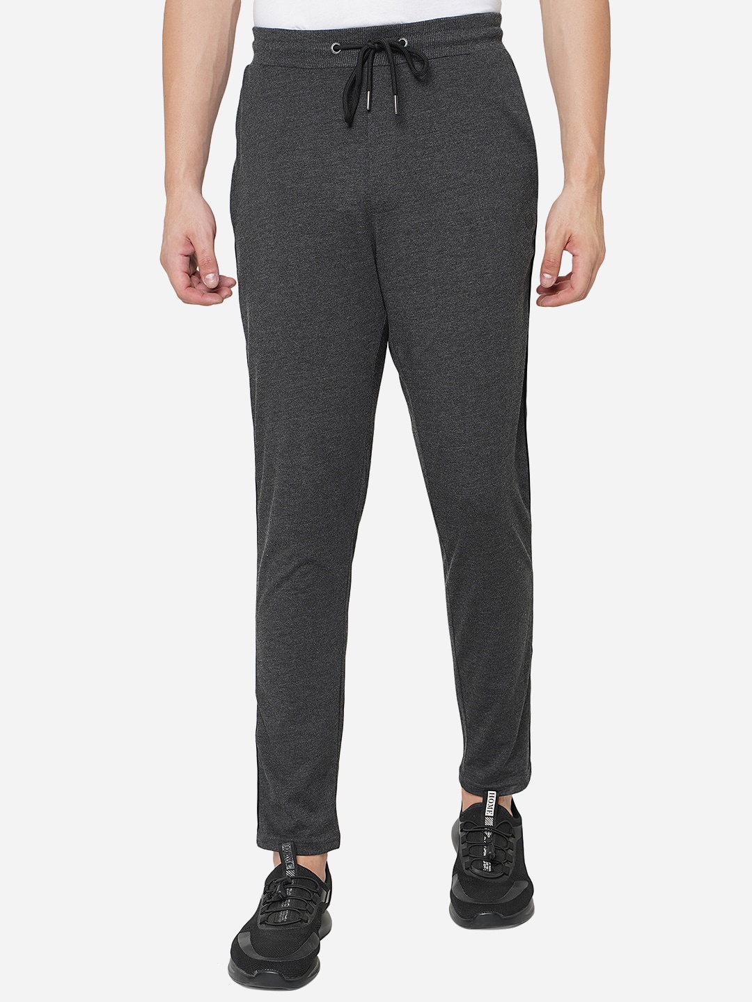 

Greenfibre Men Solid Track Pants, Grey