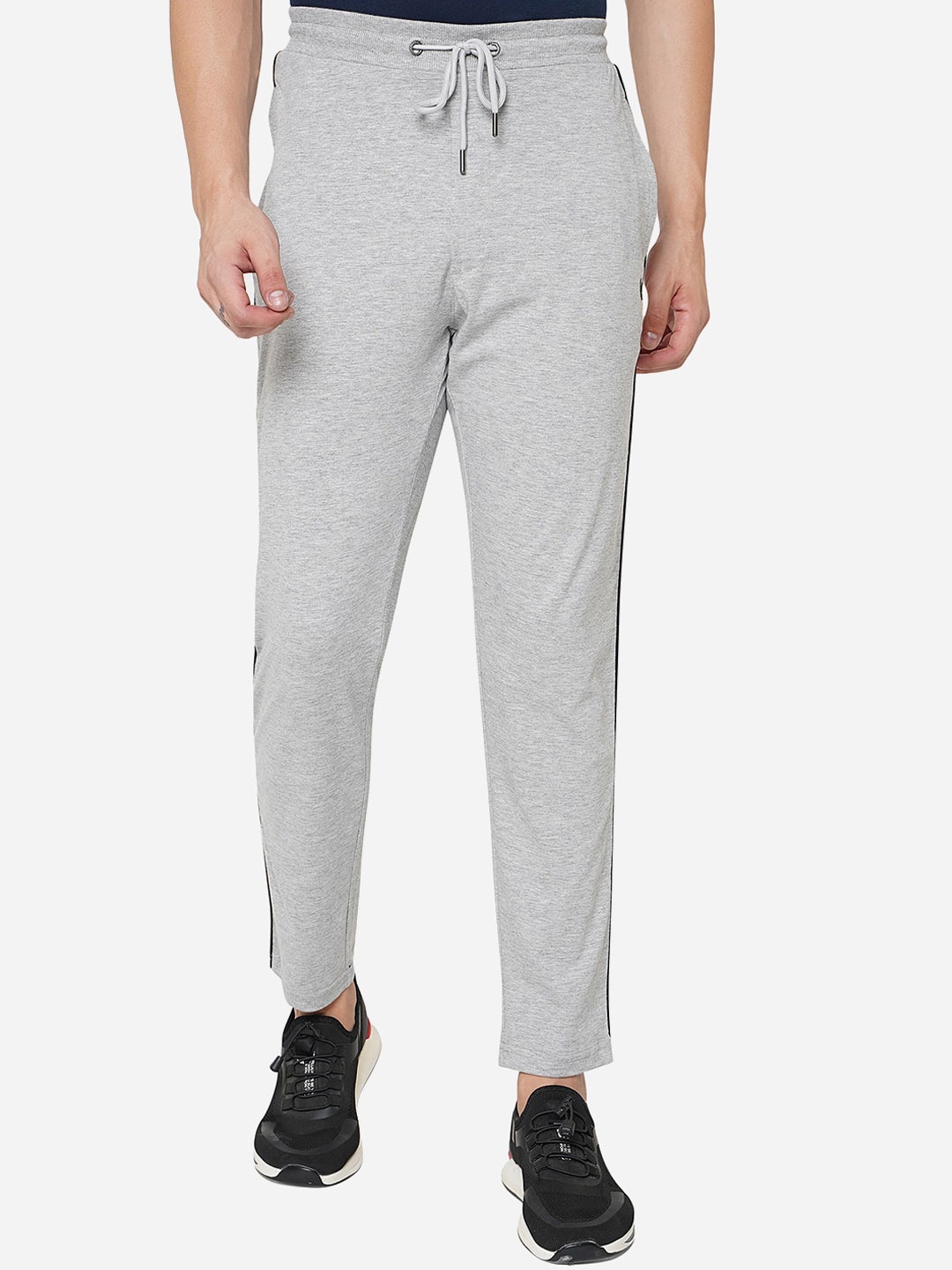 

Greenfibre Men Grey Solid Track Pants