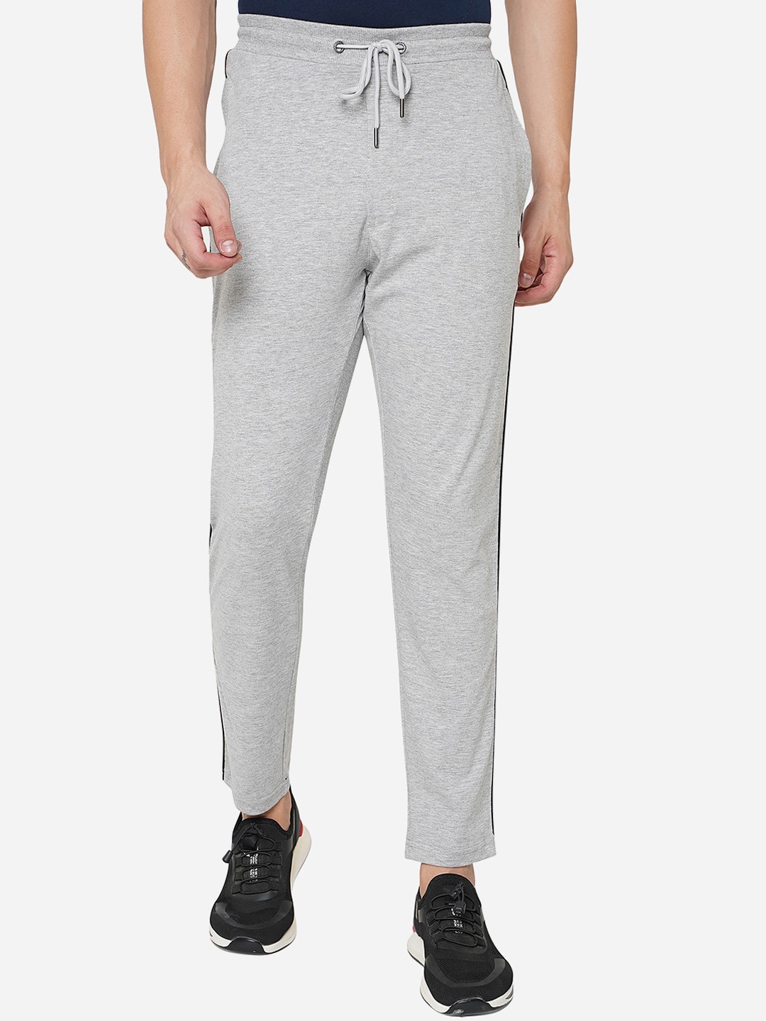 

Greenfibre Men Grey Solid Track Pants