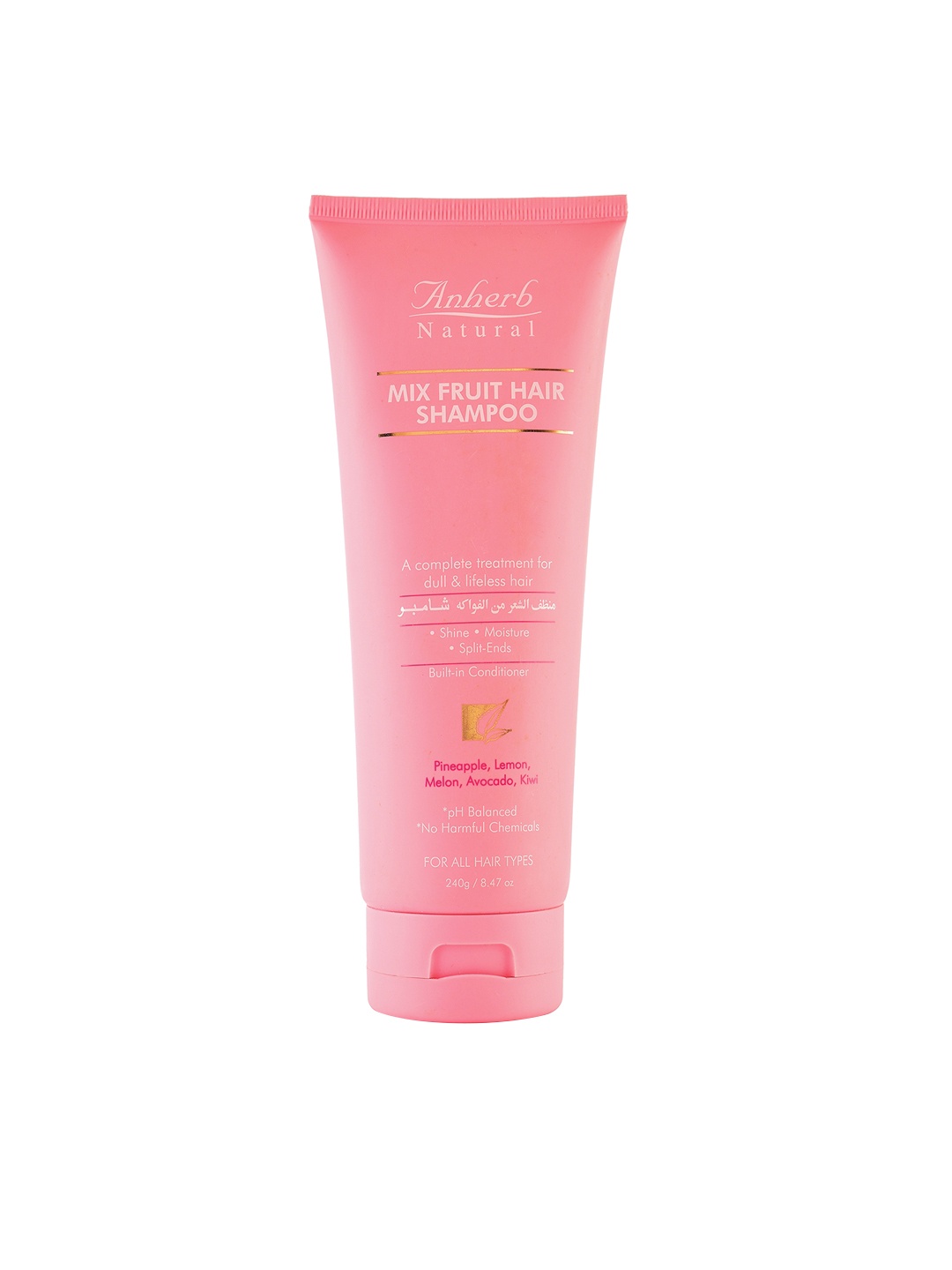 

Anherb Natural Mix Fruit Hair Shampoo 240g, Pink