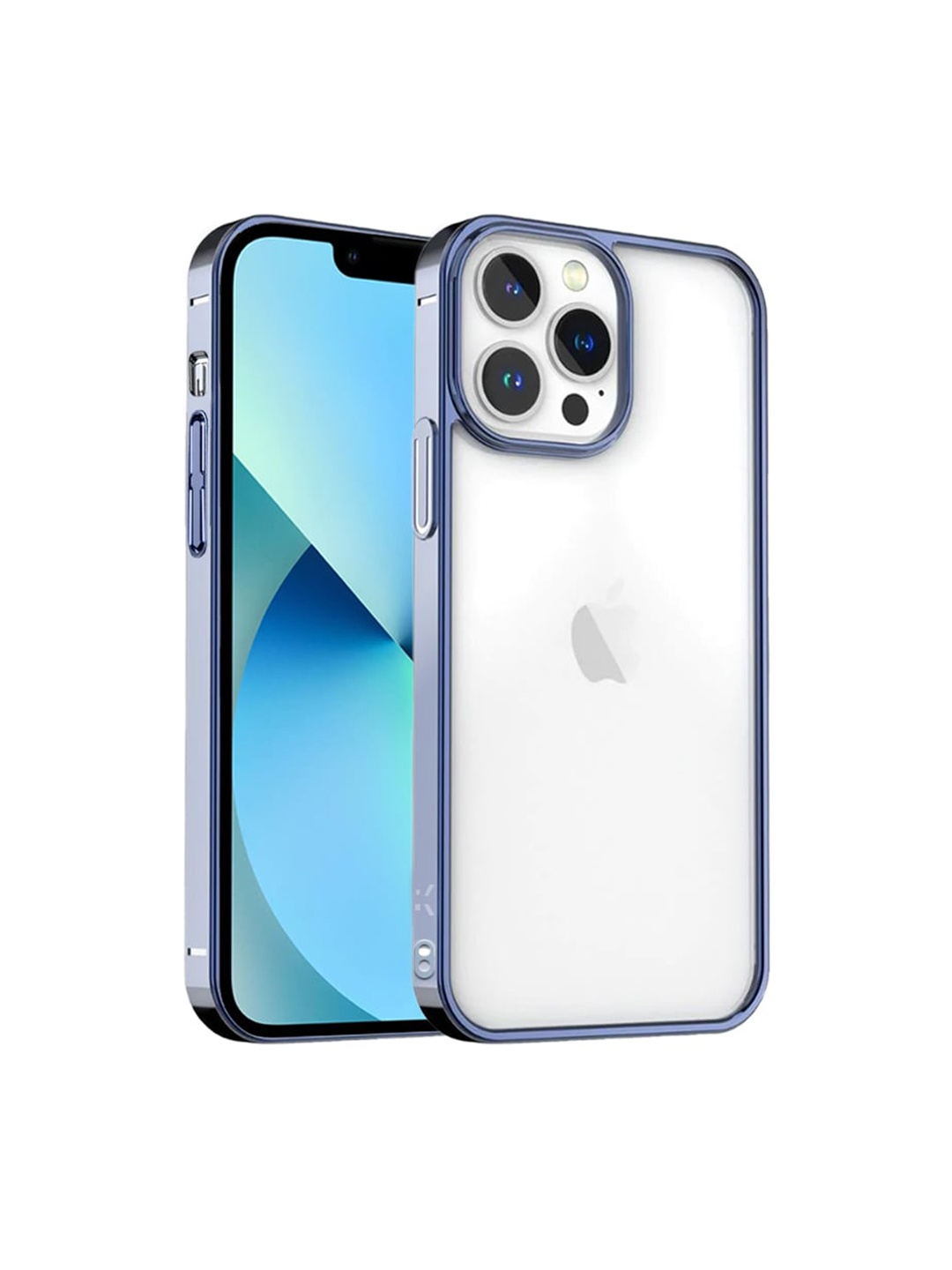 

Karwan Blue & White Solid Shock Proof iphone 13 Pro Phone Back Cover